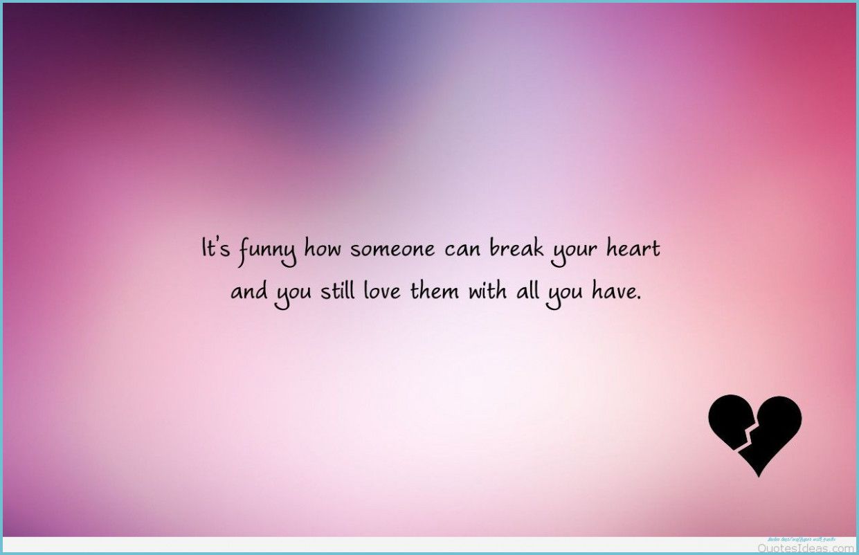 Stereotypes About Broken Heart Wallpaper With Quotes