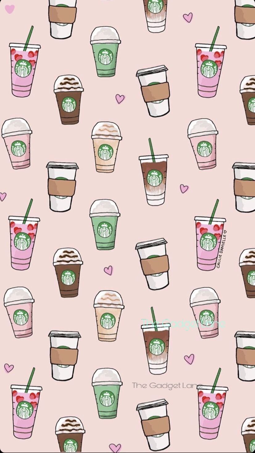 Coffee. Wallpaper. iPhone. Android. Cute background for iphone, Coffee wallpaper iphone, Starbucks wallpaper
