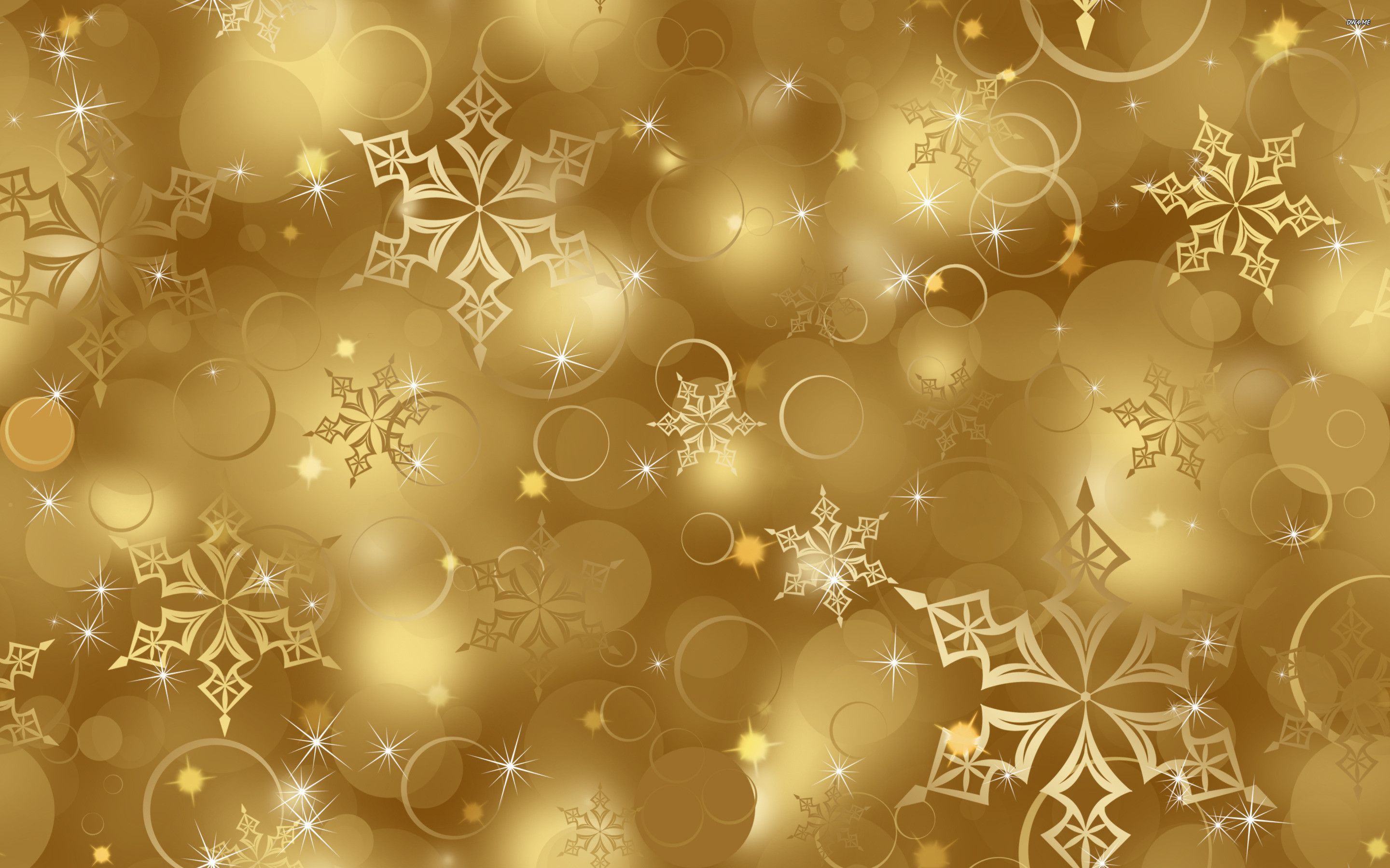 Gold Christmas Wallpaper