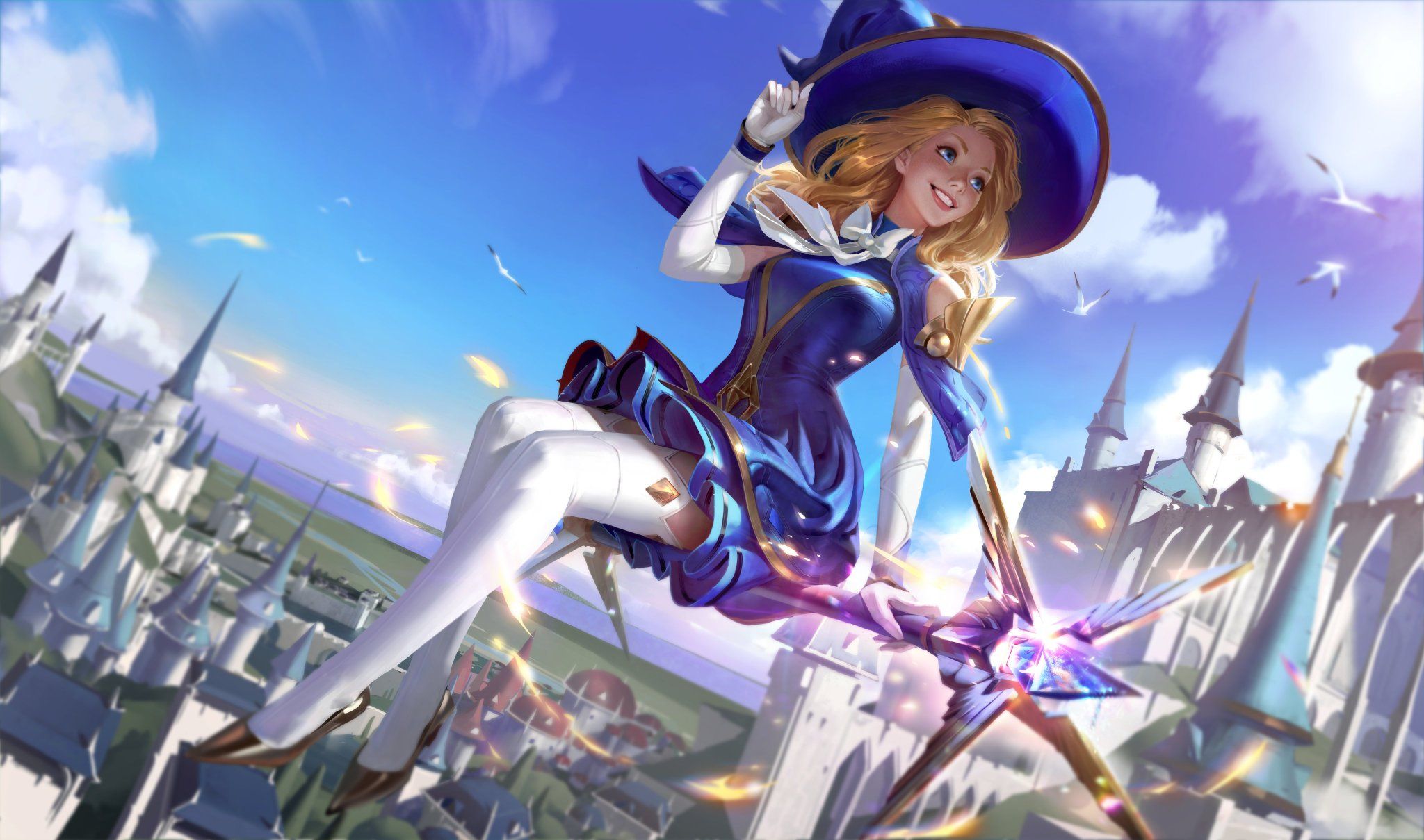 Wildrift Sorceress Lux High Definition Splash Art