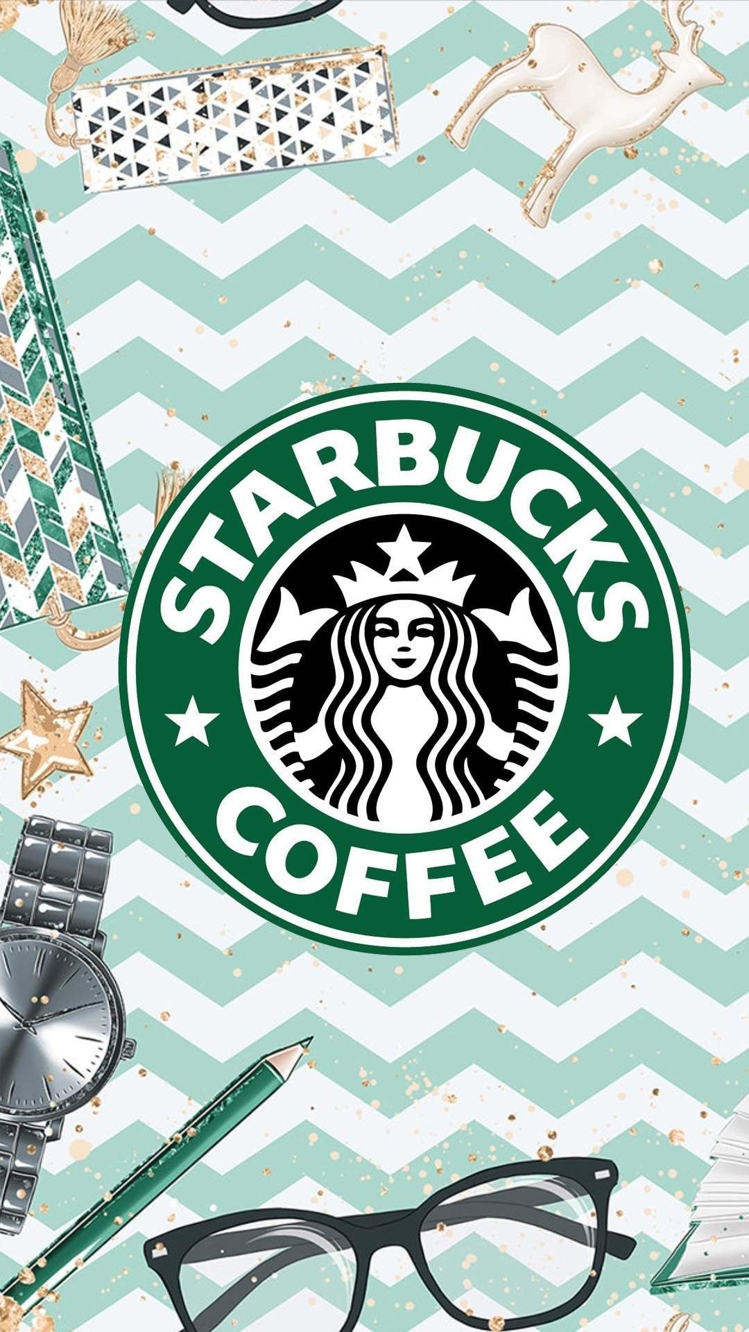 starbucks #illustration #background #wallpaper. Starbucks wallpaper, Coffee wallpaper iphone, iPhone wallpaper hipster
