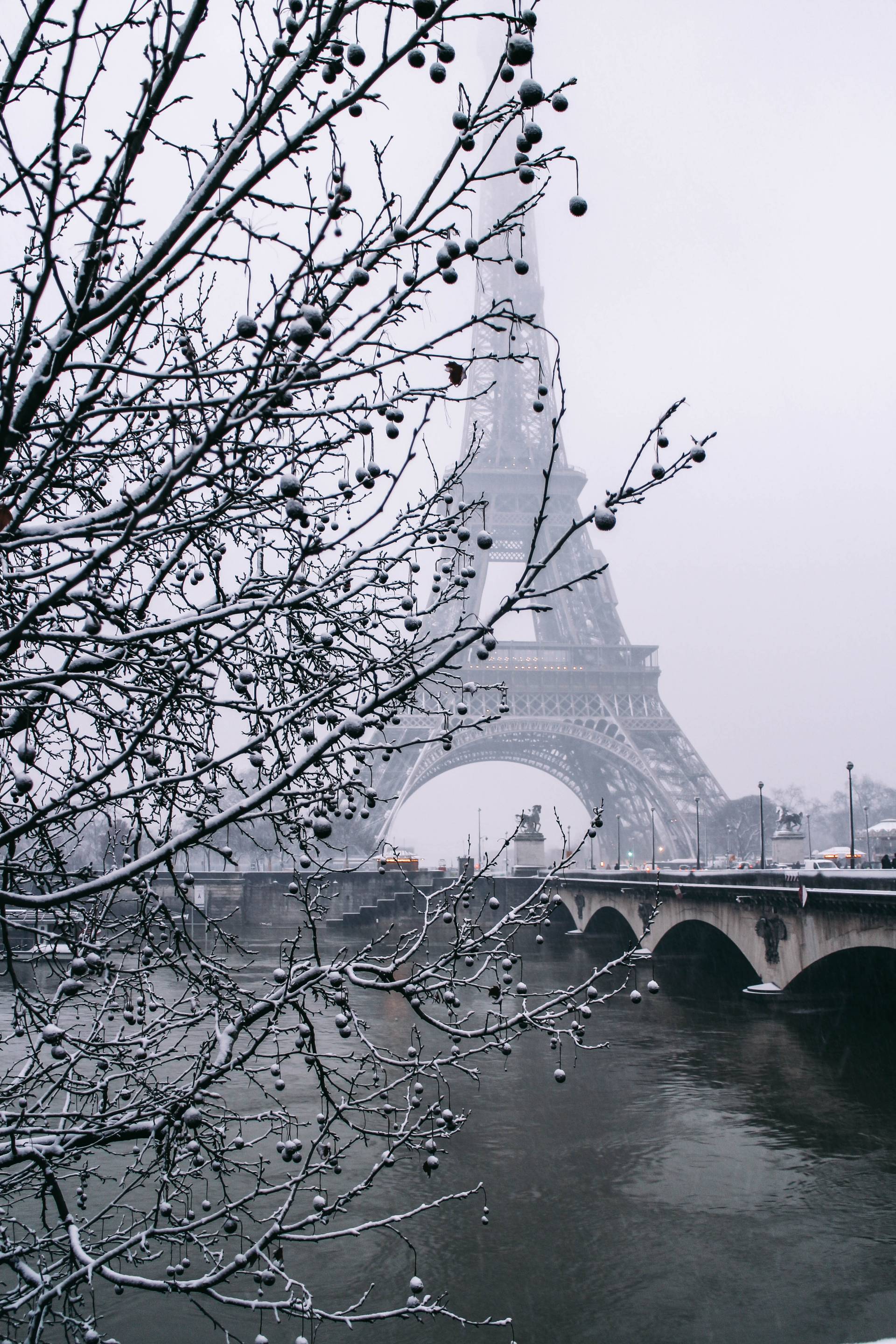 Paris Winter Wallpaper Free Paris Winter Background