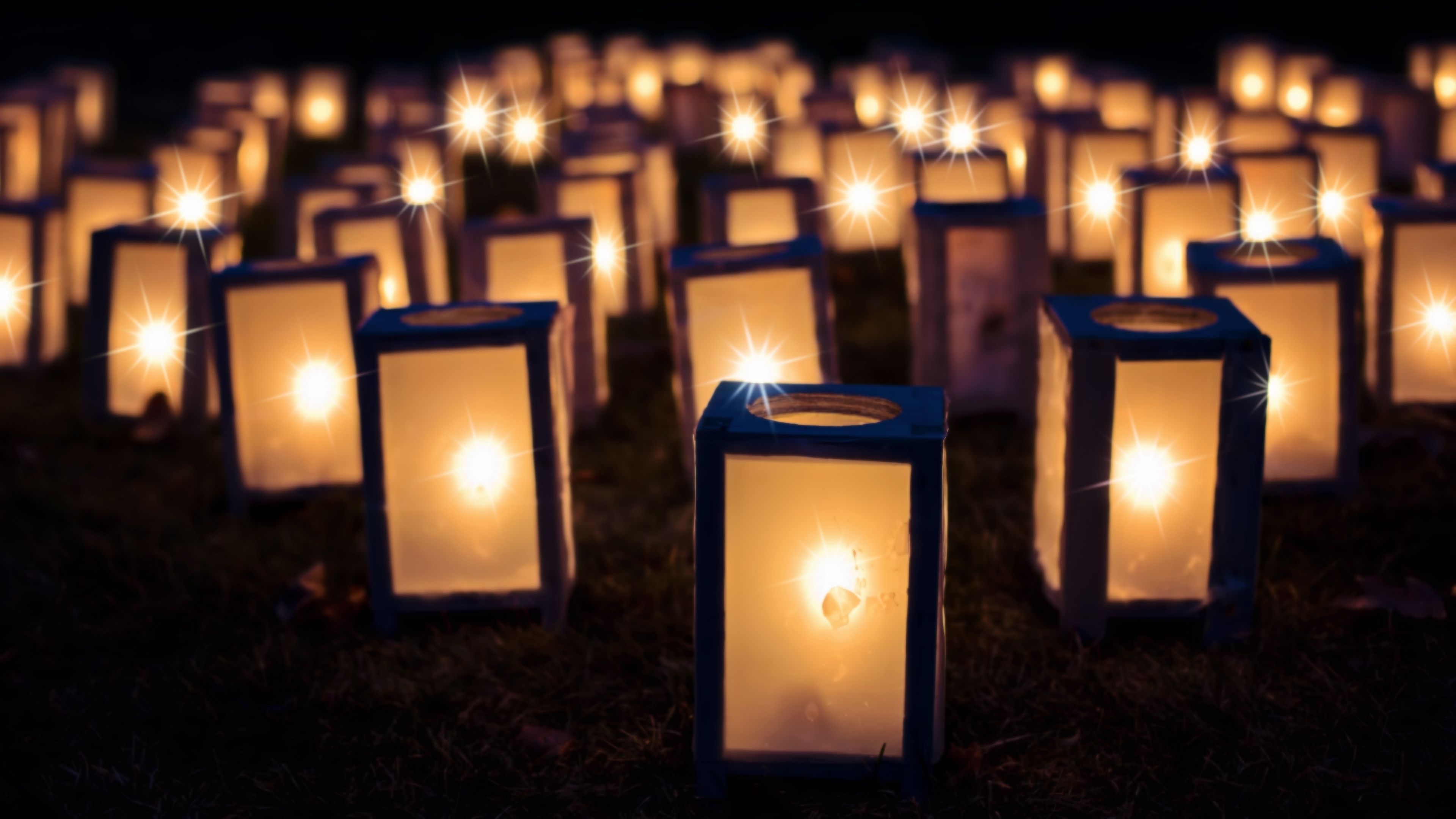 4K Christmas Lights Wallpaper HD