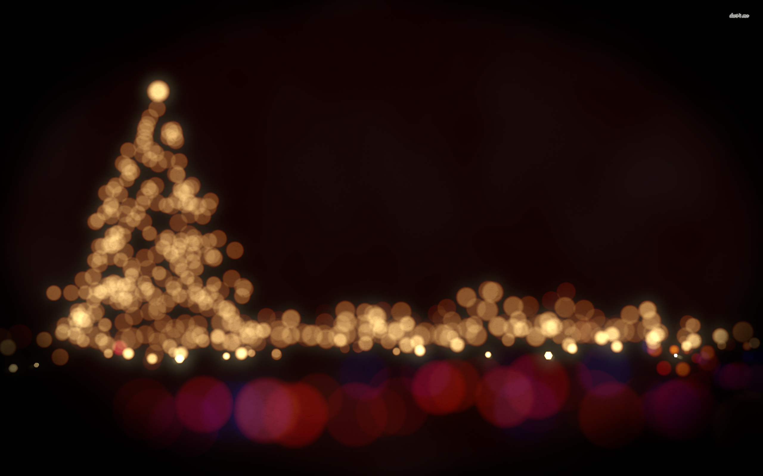 Christmas Tree Lights Wallpaper