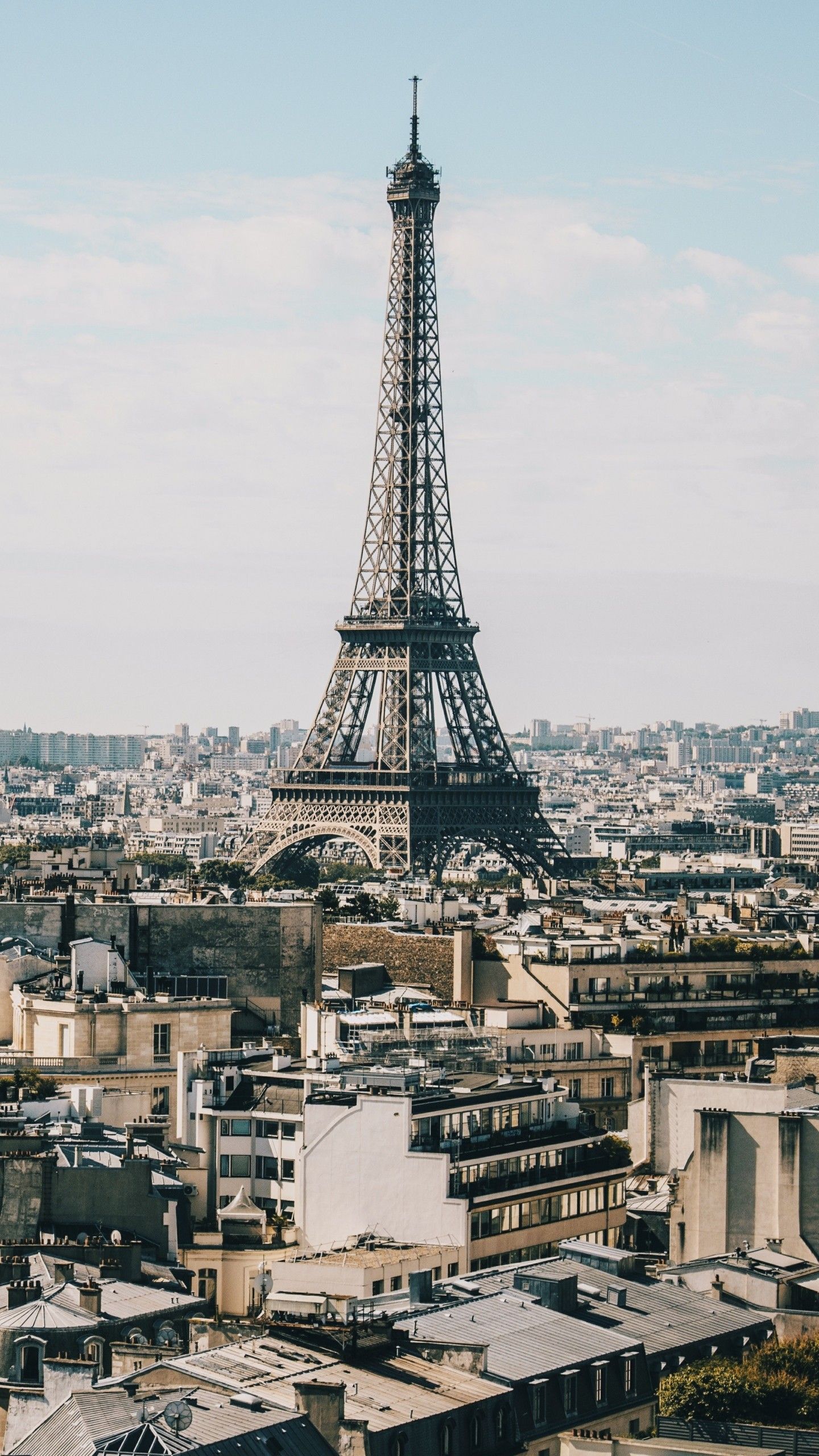 Eiffel Tower Paris Buildings Wallpaper - [1440x2560]
