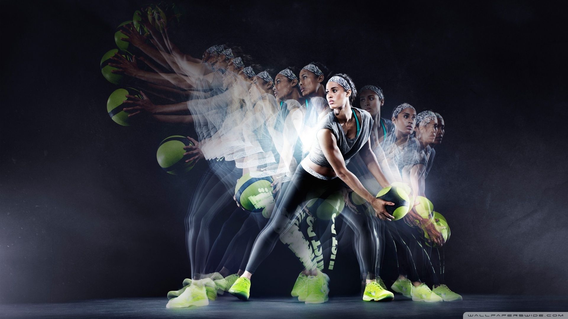 Women Fitness Ball Workout Ultra HD Desktop Background Wallpaper for 4K UHD TV, Widescreen & UltraWide Desktop & Laptop, Tablet