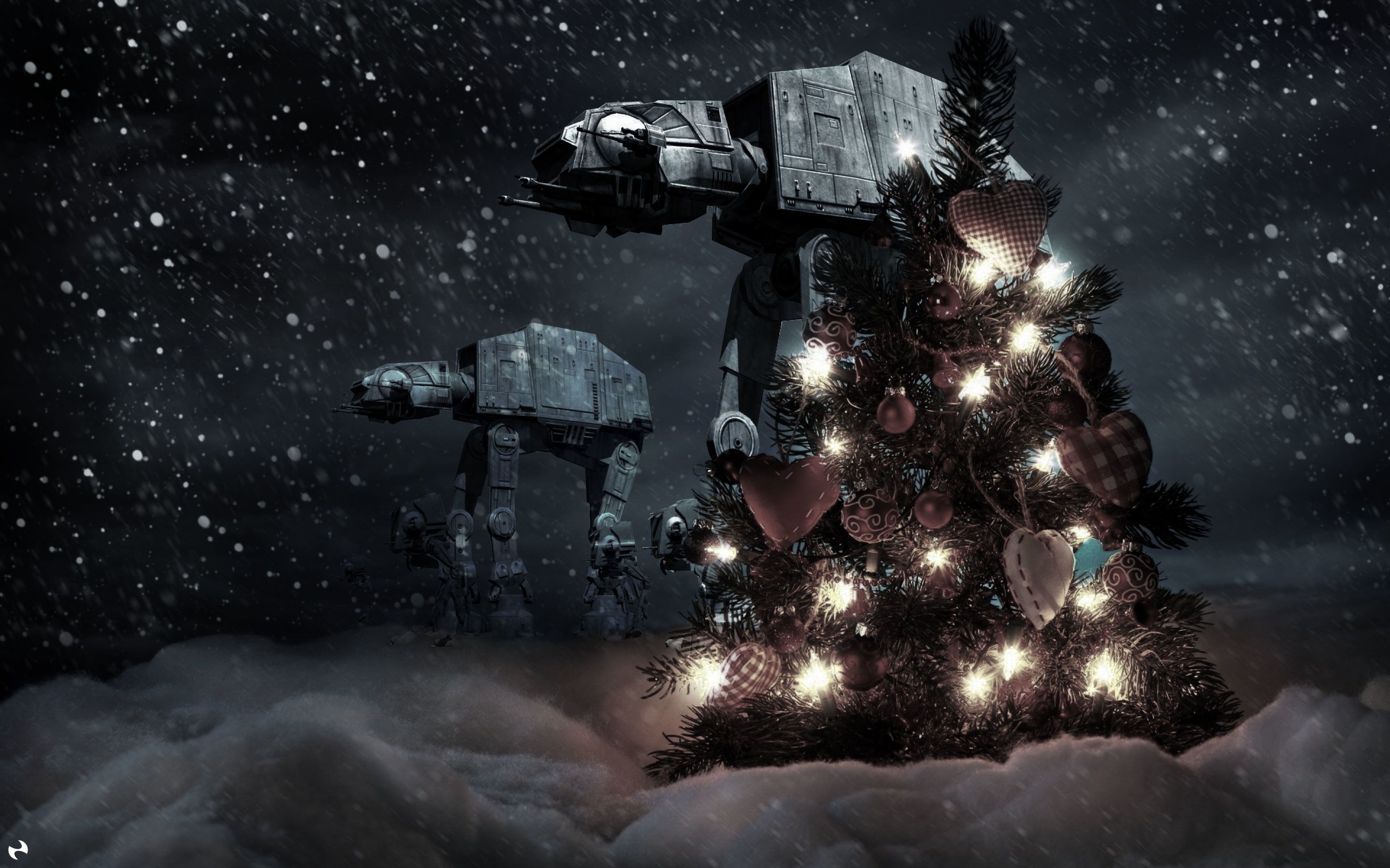 Gaming Desktop Christmas Wallpaper 4k