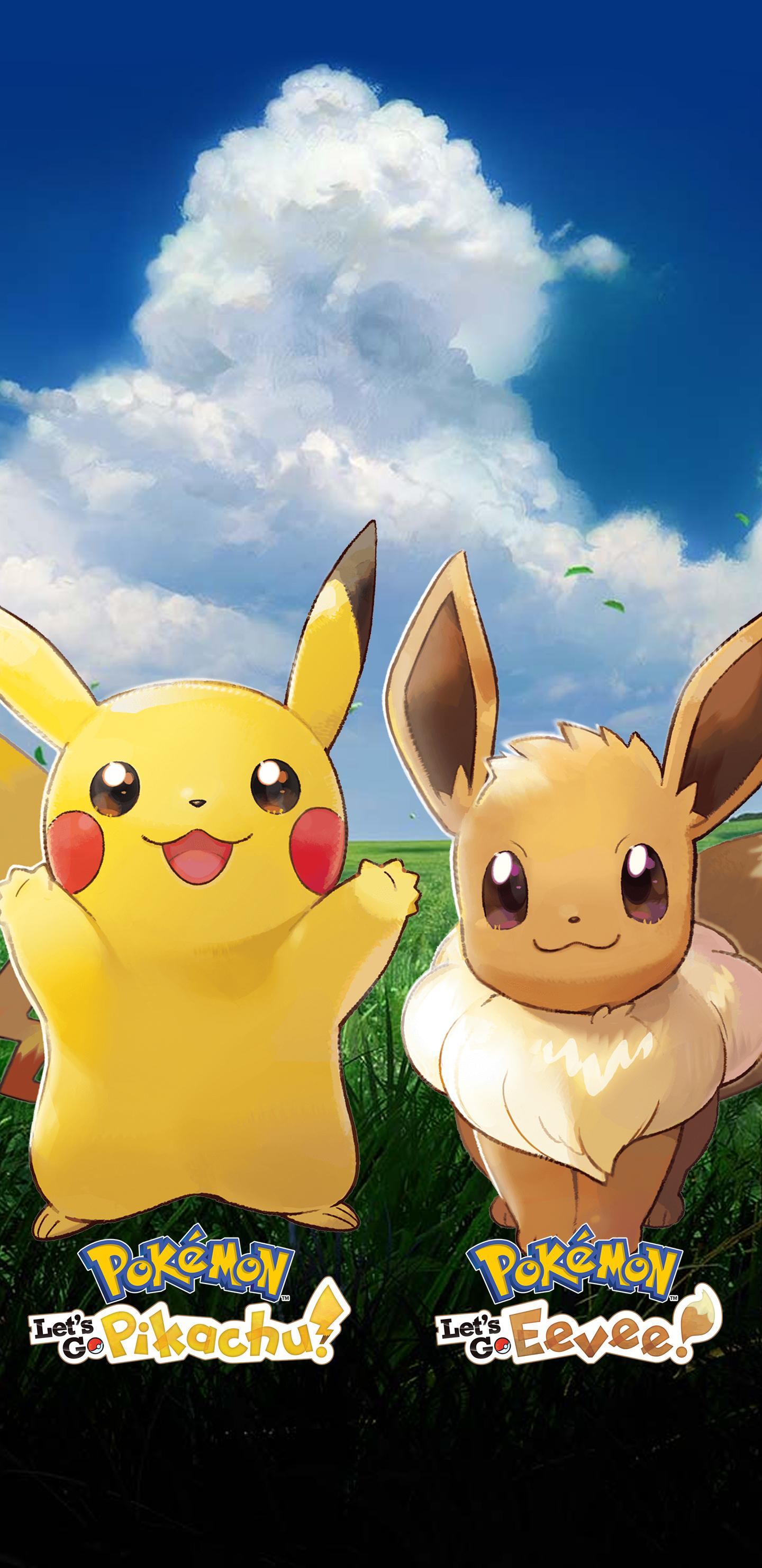 Anime Wallpaper Pikachu And Eevee