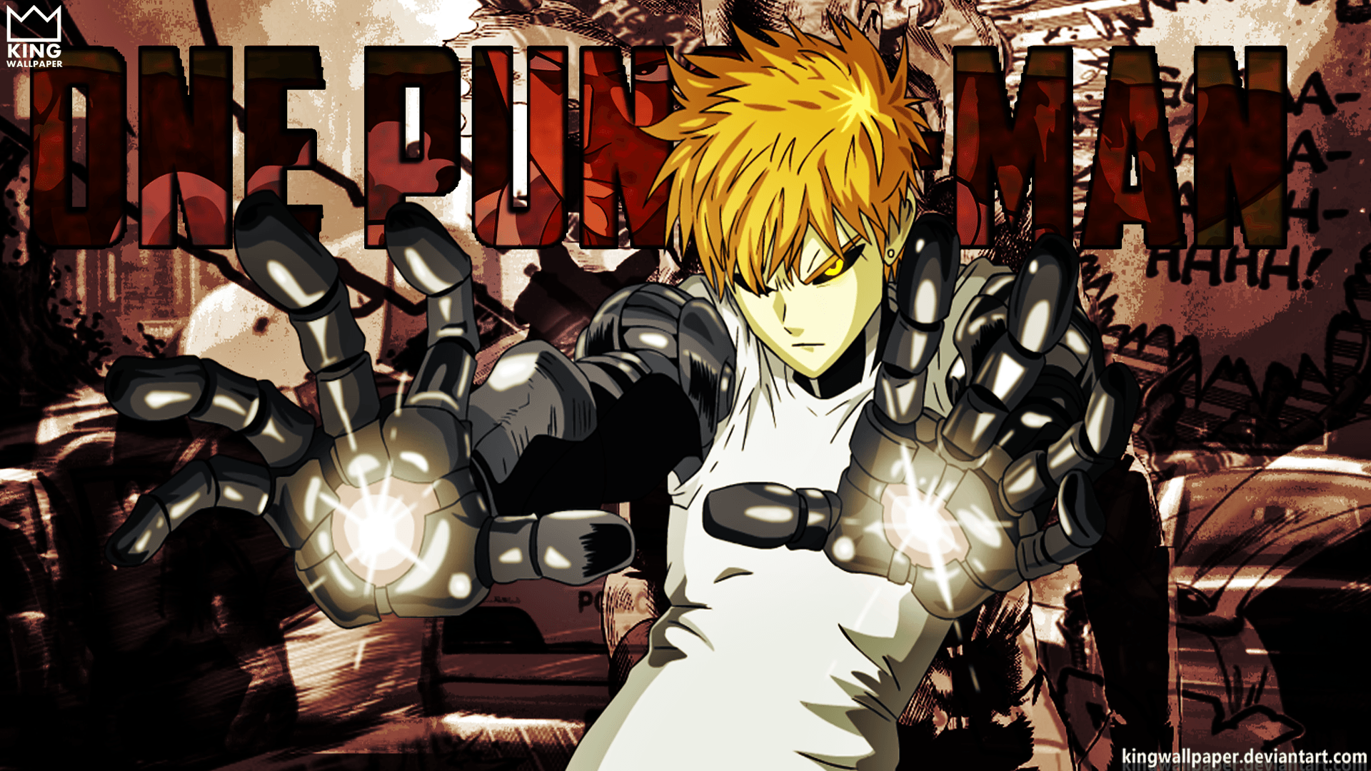 Saitama Genos One Punch Man HD 4K Wallpaper #6.3080