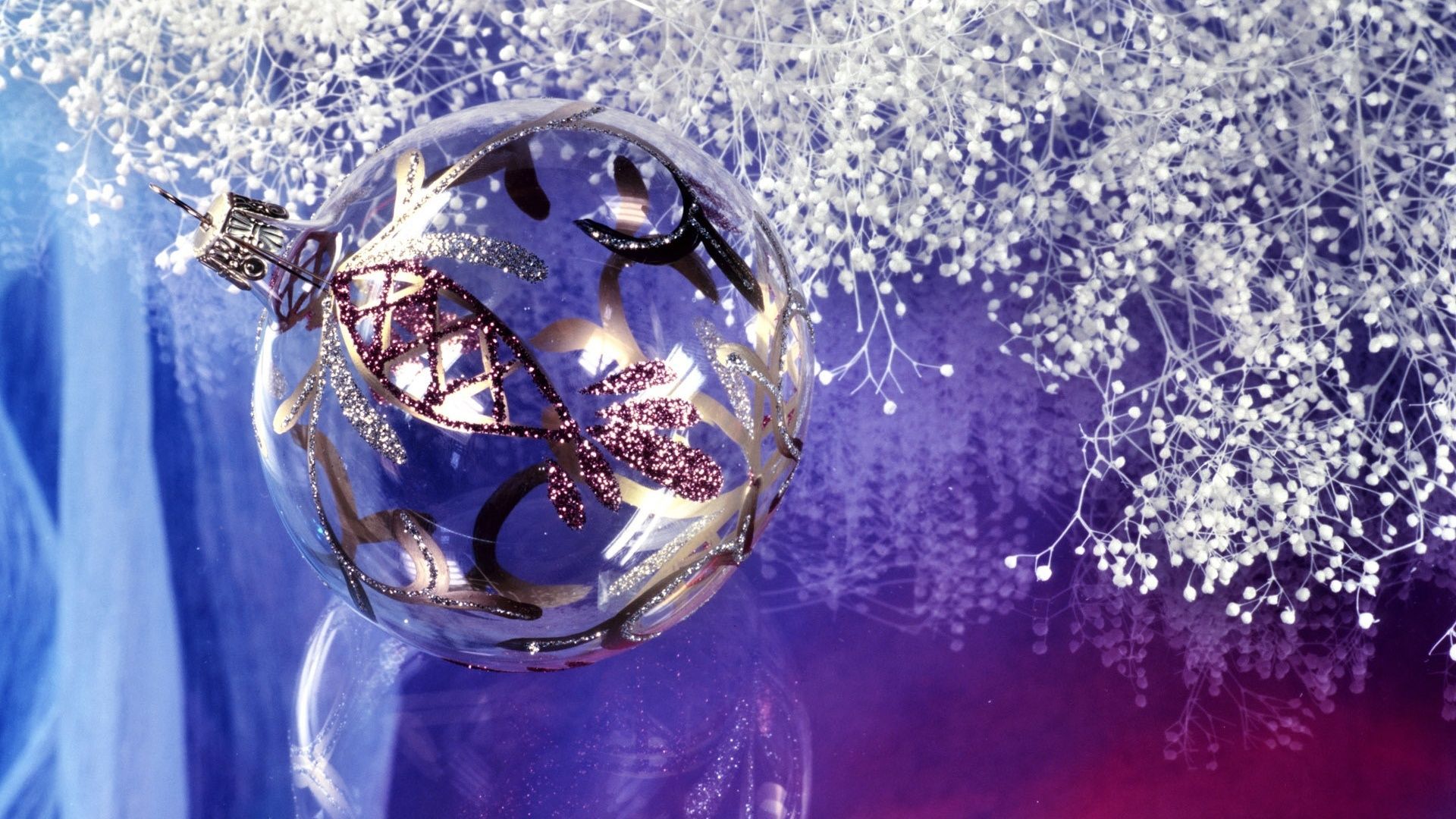 Purple. Silver christmas decorations, Purple christmas, Christmas tree decorations