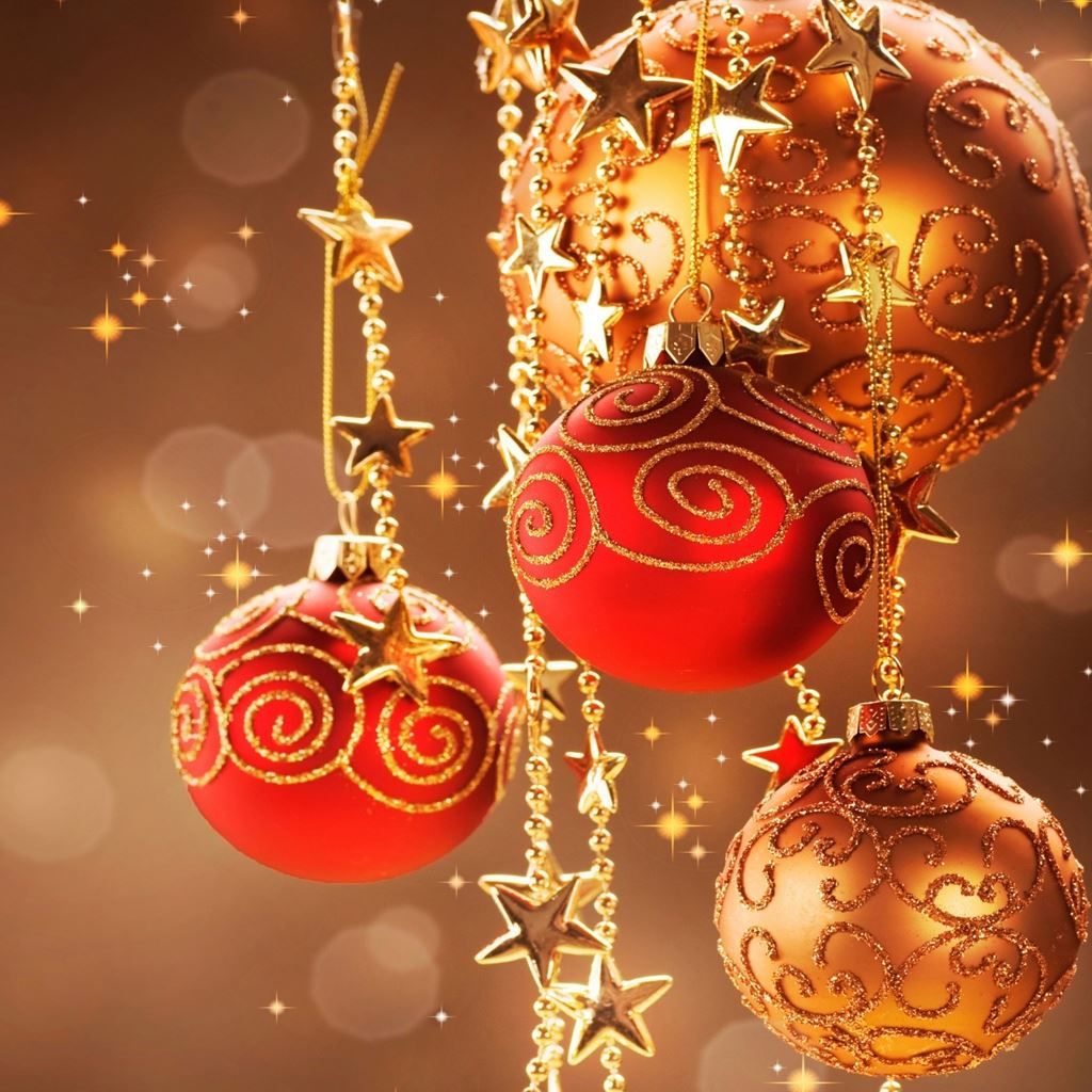 Christmas Decorations iPad Wallpaper Free Download
