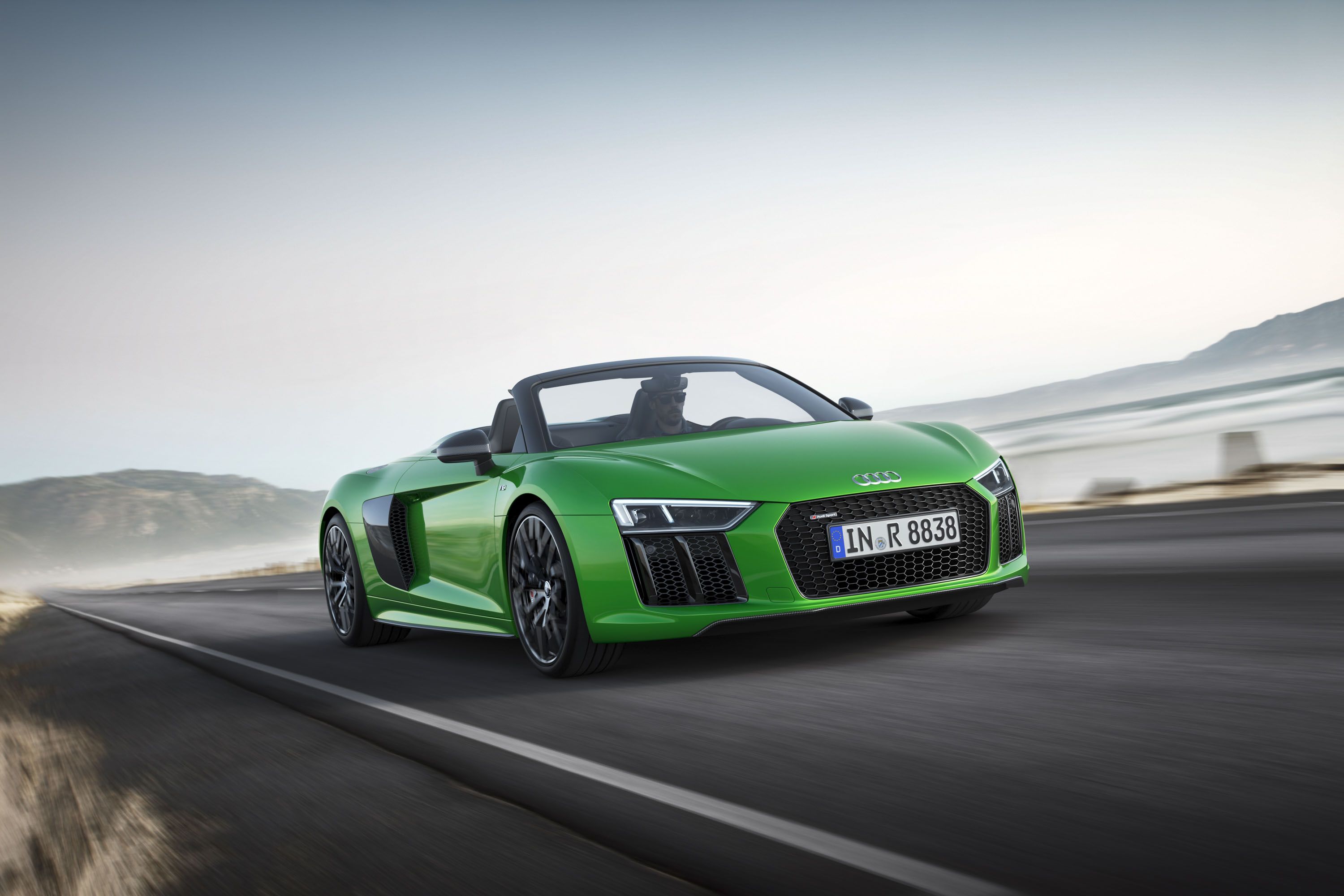 Audi R8 Spyder V10 Plus Wallpaper (HD Image)