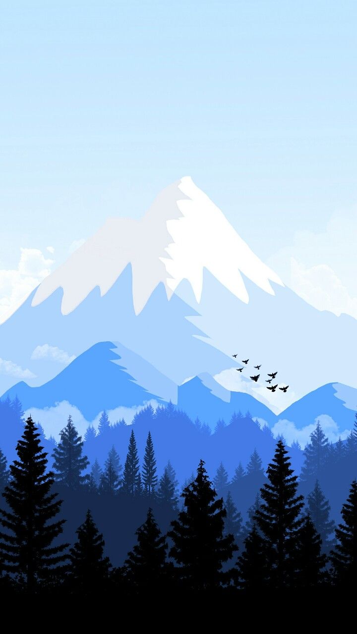 Mountain Minimalist Scenery 4K Phone iPhone Wallpaper #6160b