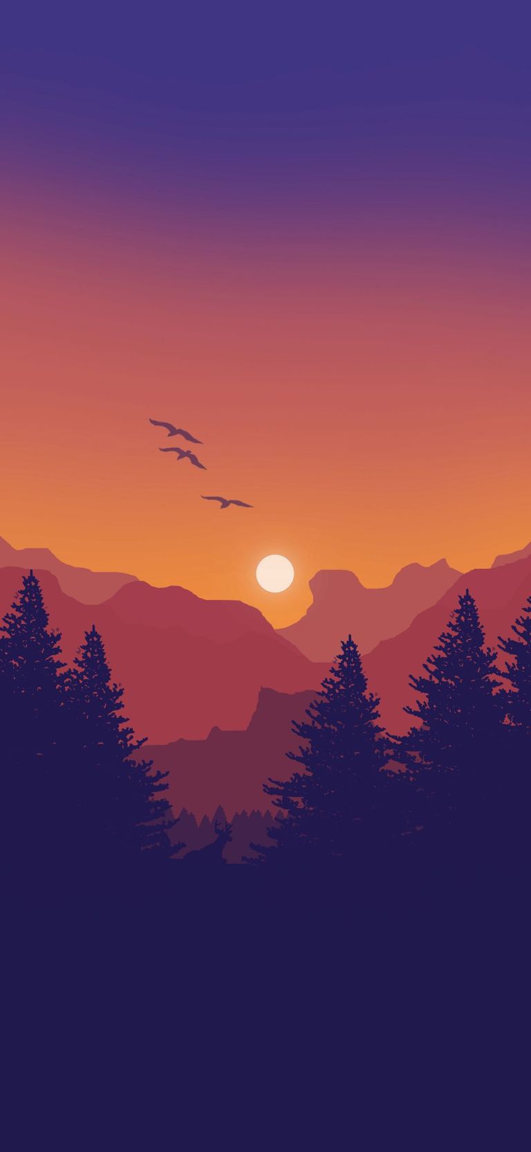 Mountain Minimalist Scenery 4K Phone iPhone Wallpaper #6160b