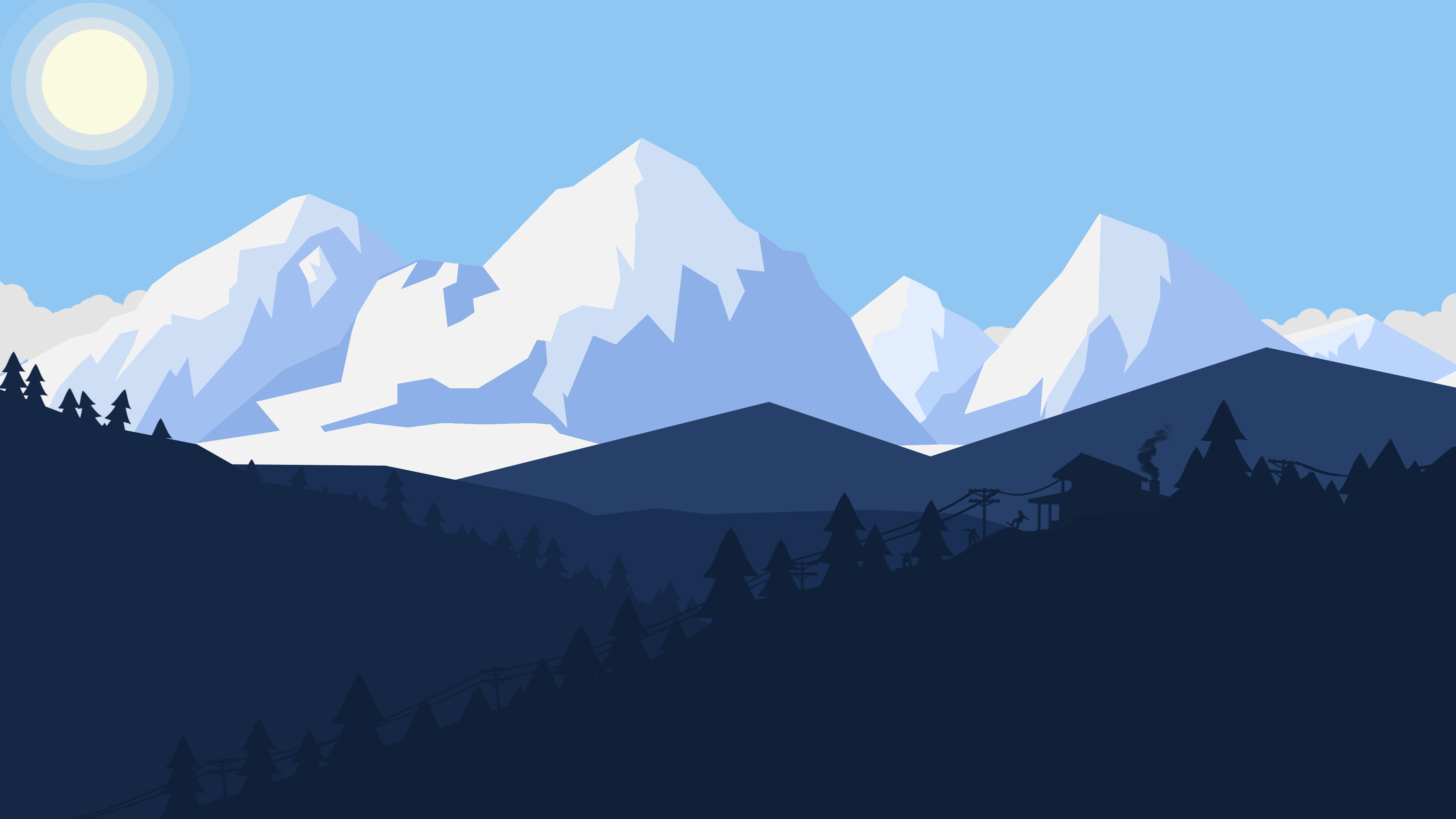 Minimal Landscape wallpaper 8k [7680x4320] : wallpapers