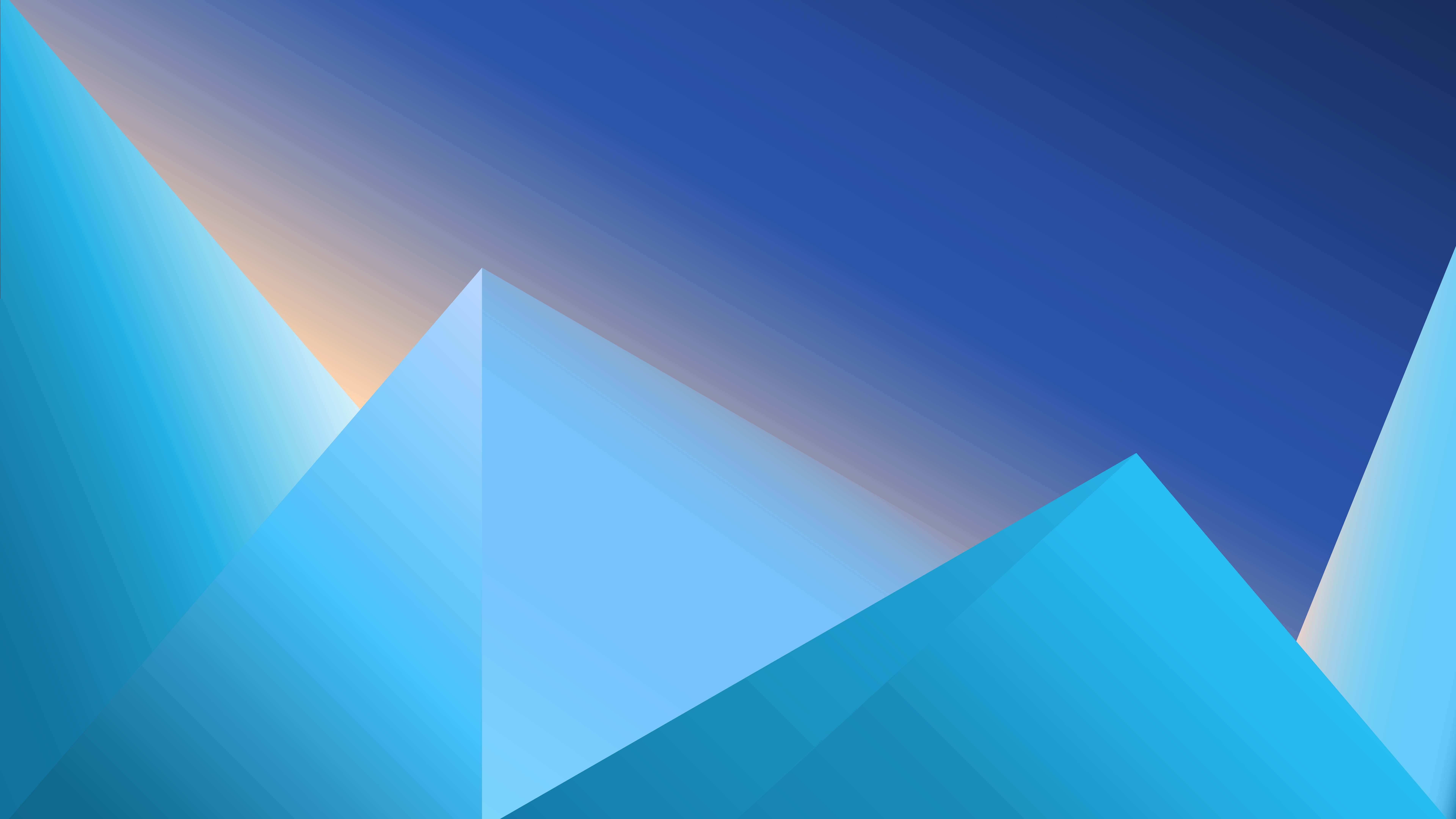 blue minimalist 4k 8k HD abstract Wallpaper