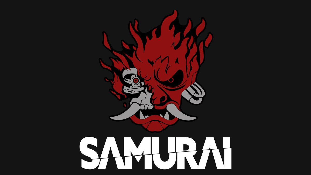 High resolution samurai logo wallpapers for mobile devices . :  r/cyberpunkgame