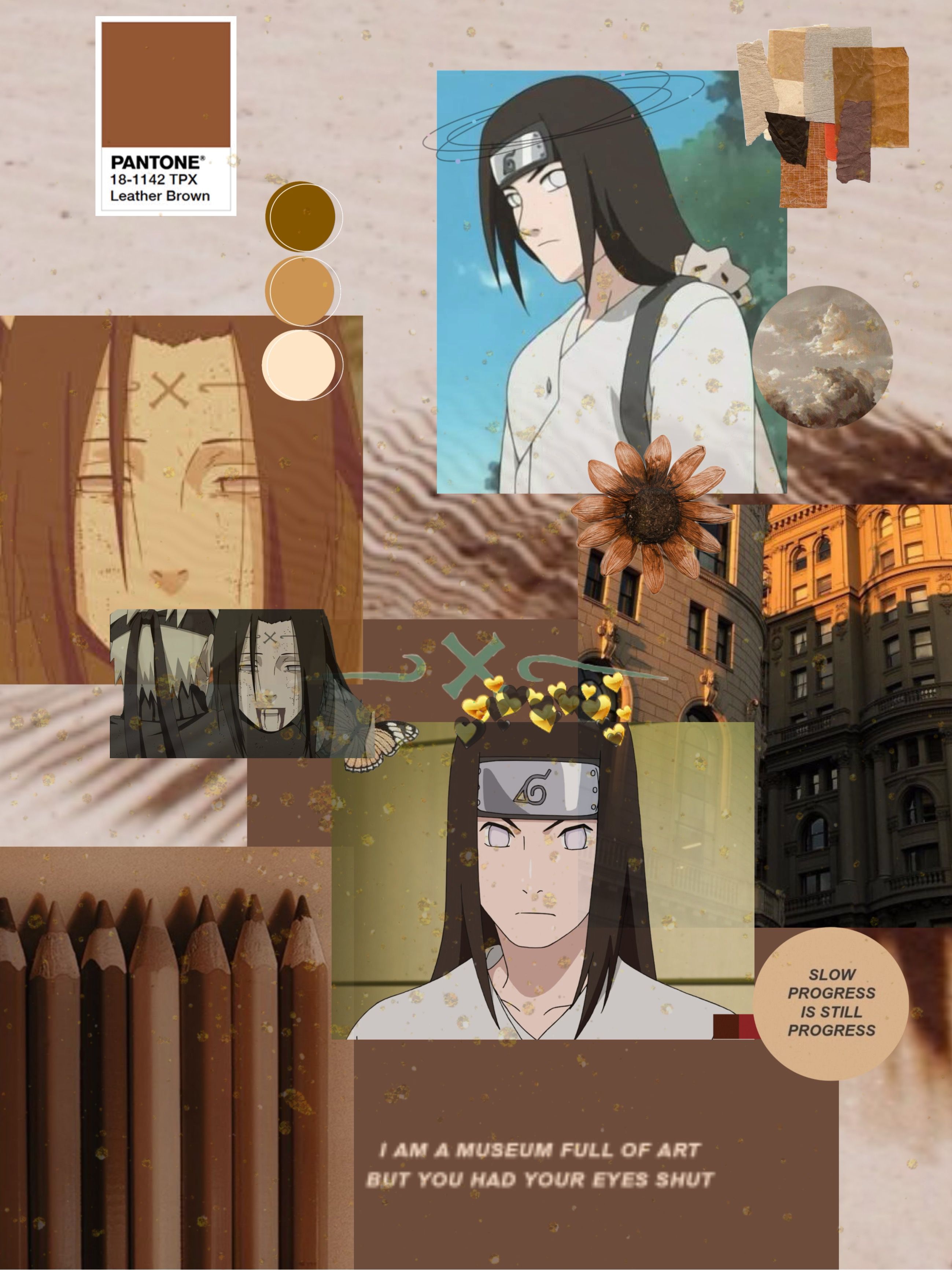 Neji Aesthetic Brown Wallpaper. Animes wallpaper, Wallpaper, Anime