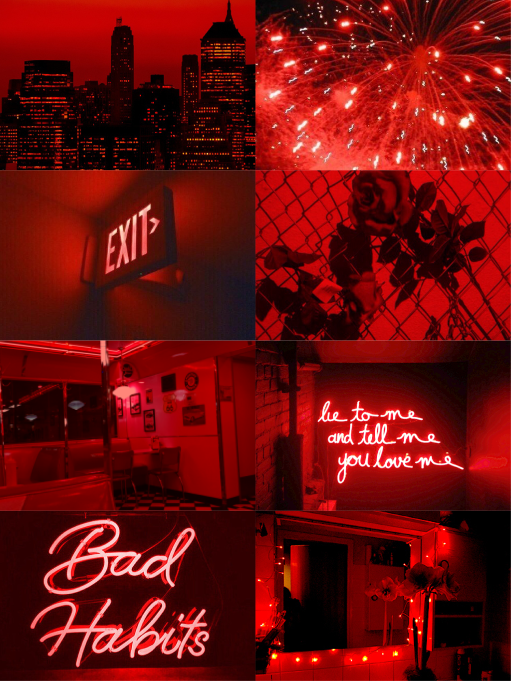 Neon Red Wallpaper Tumblr
