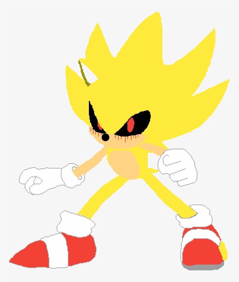 Super Sonic Sonic Exe Transparent PNG Download