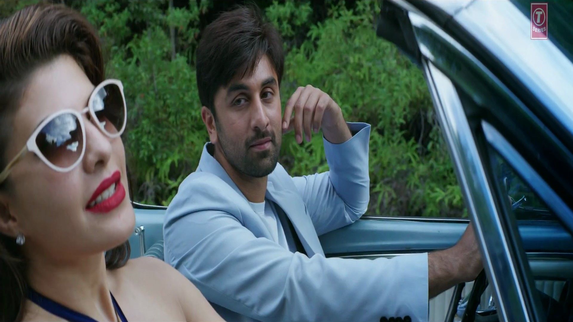 Ranbir Kapoor with Jacqueline Fernandez in Car Latest Movie Roy HD Pics