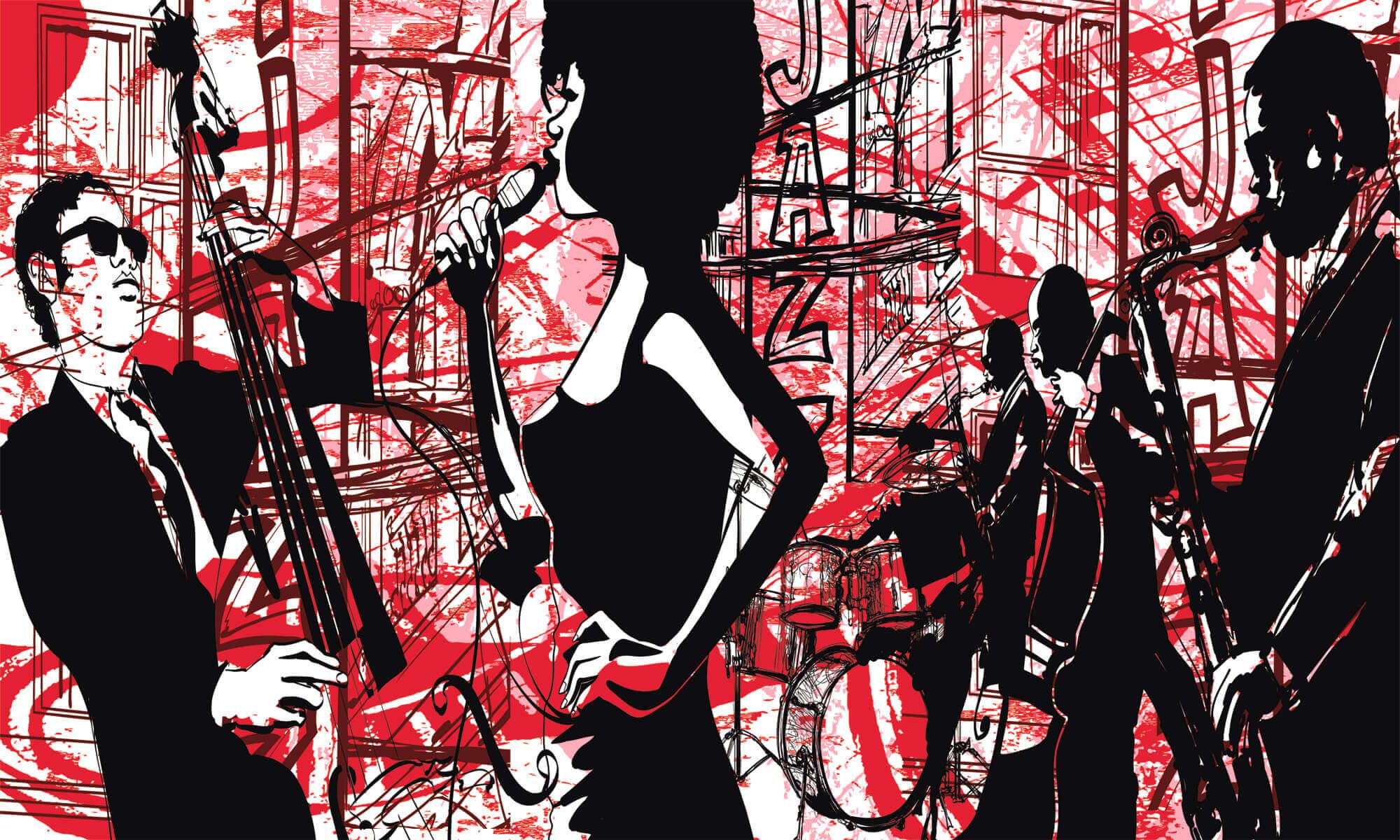 Jazz and Blues Wallpaper Mural