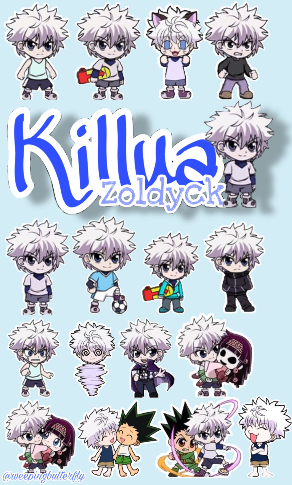 Blue Aesthetic Cute Killua Wallpaper