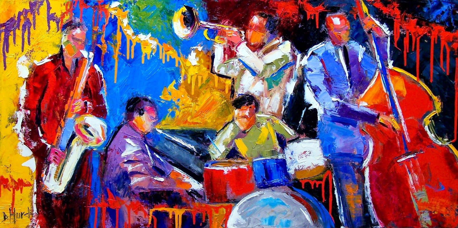 Abstract Jazz paintings
