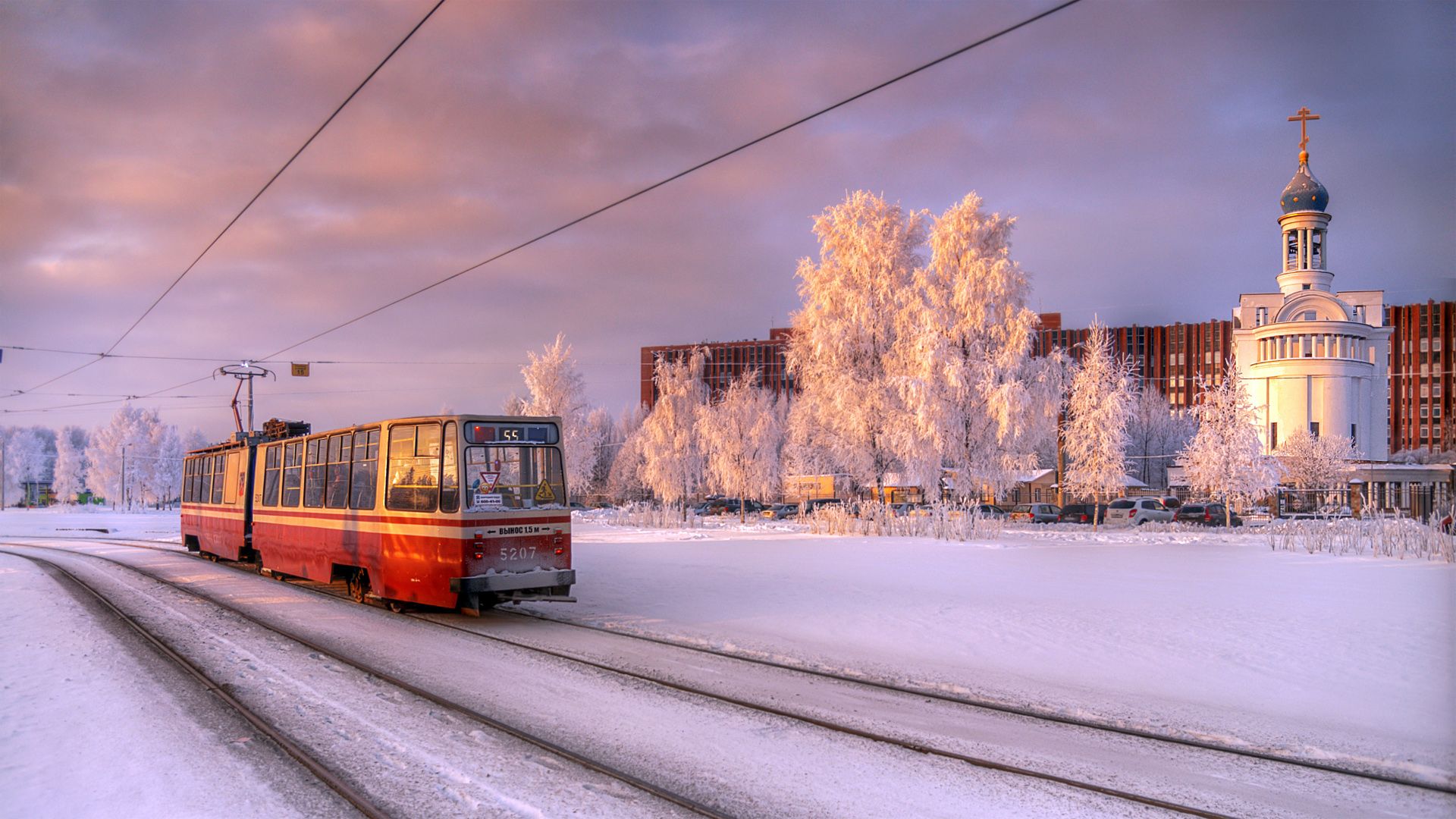 Winter in St Petersburg, Russia [1920x1080]