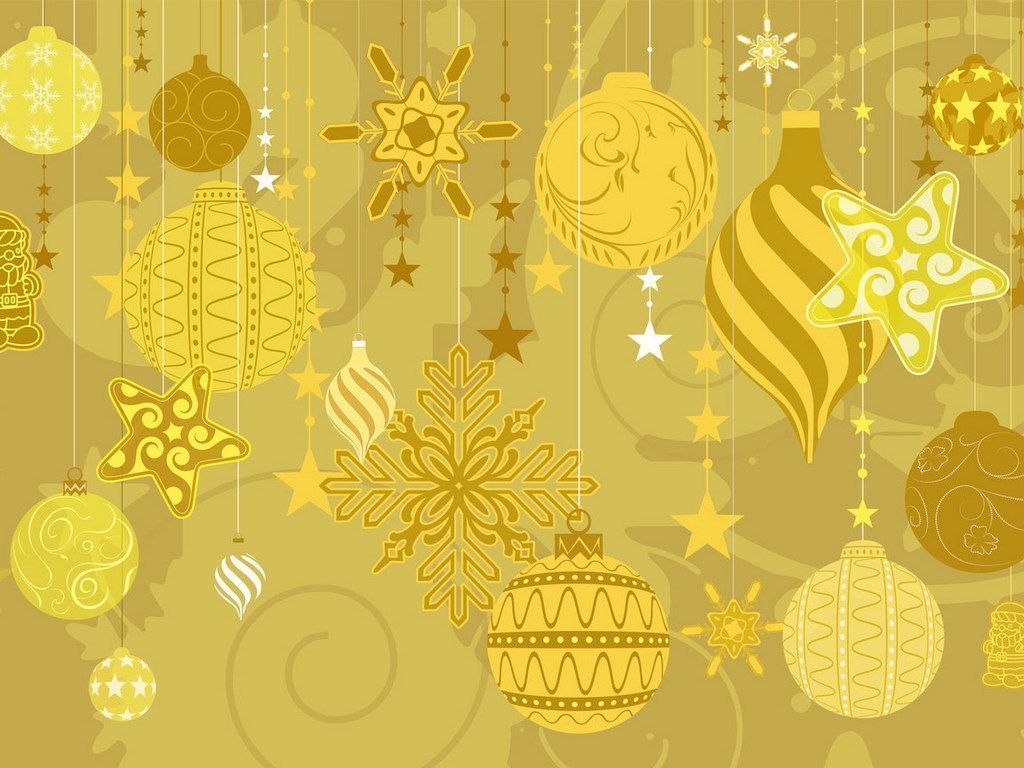 Spread joy with Christmas Wallpaper Yellow high-quality and free download