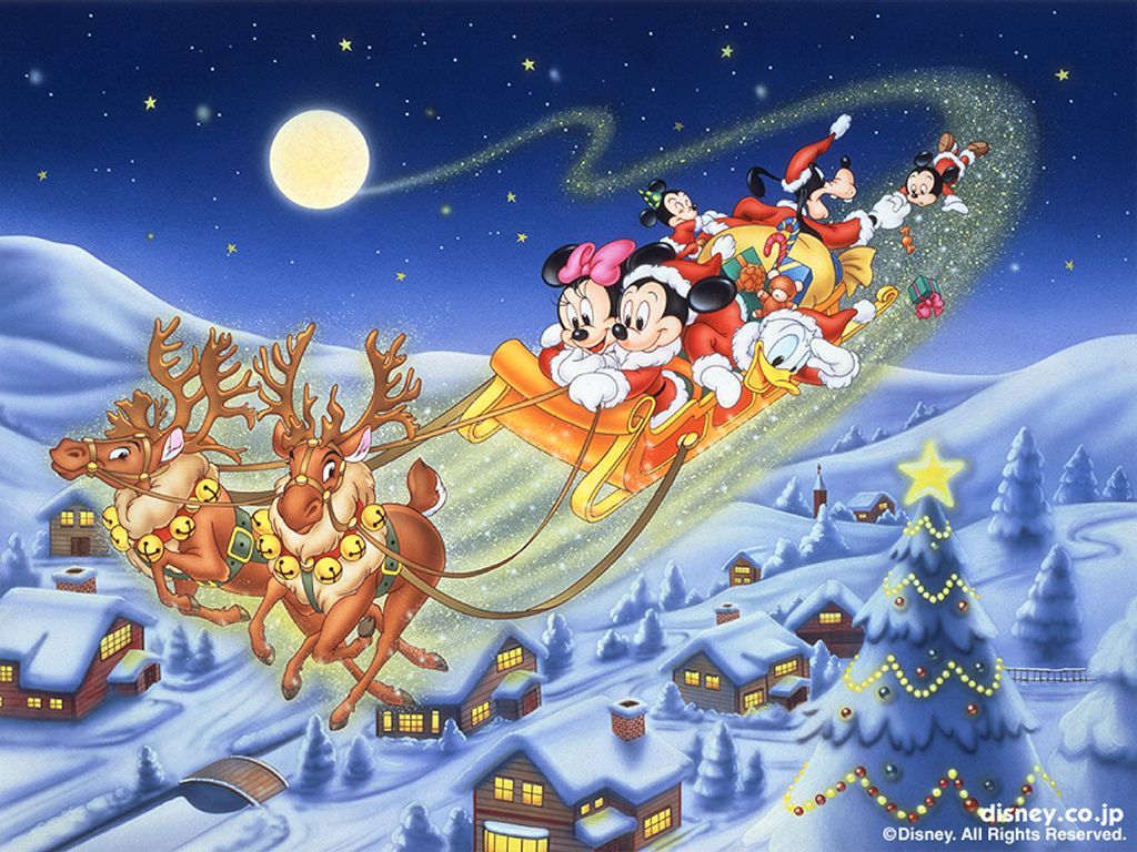 Disney Cartoons Christmas Wallpapers - Wallpaper Cave