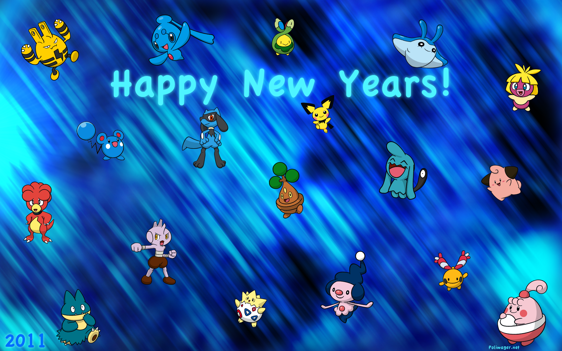 Happy New Year Pokemon Wallpaper