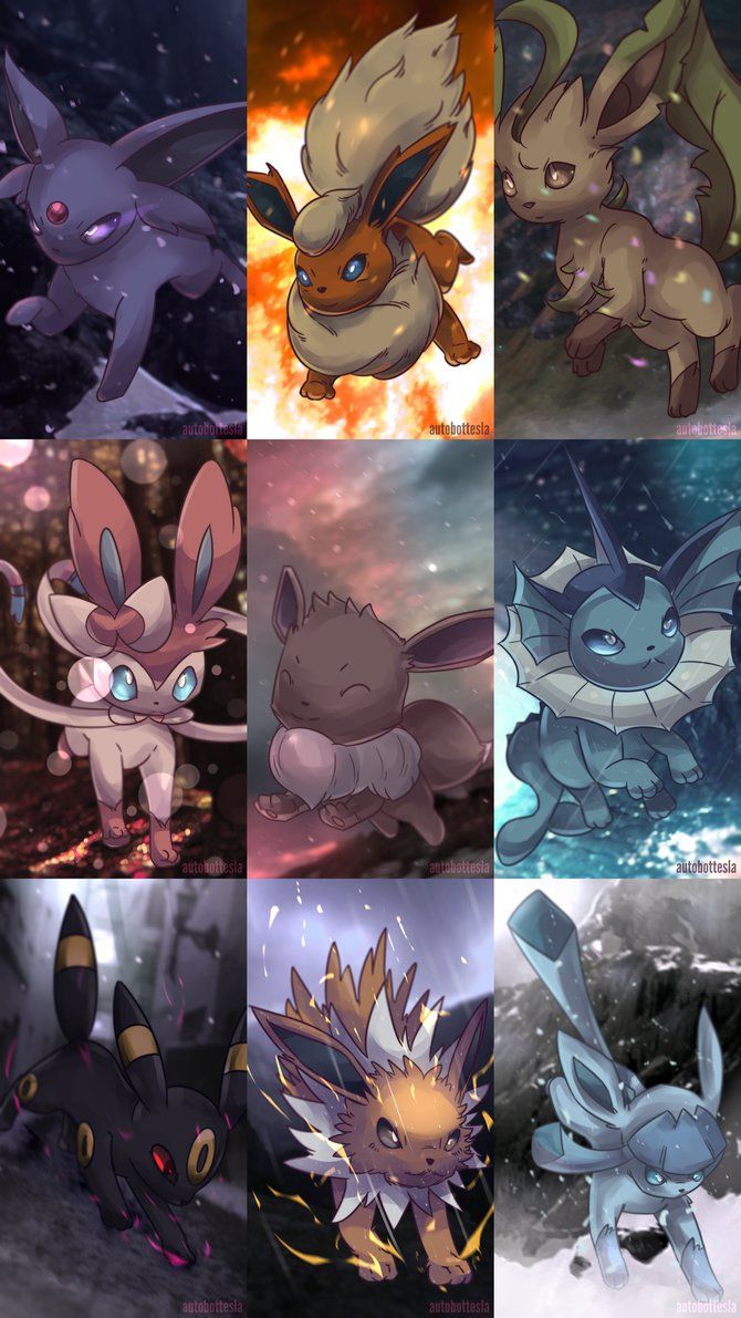 Eeveelution Party New Year 2016! by AutobotTesla. Pokemon eevee evolutions, Pokemon eeveelutions, Cute pokemon wallpaper