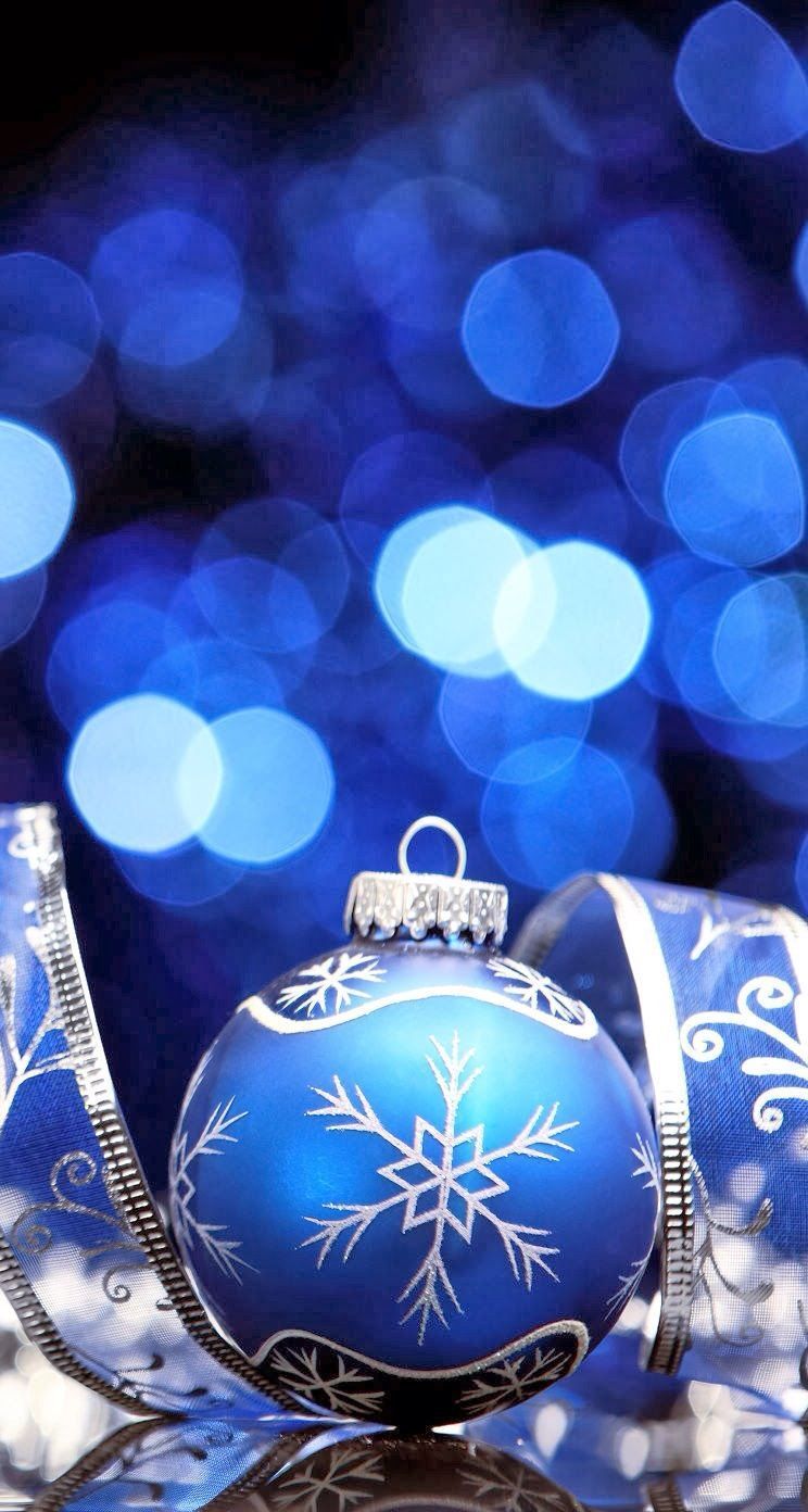 Wallpaper for iPhone 5 a Wallpaper, Background or Lock Screen for your iPhone here. Blue christmas ornaments, Blue christmas, Wallpaper iphone christmas