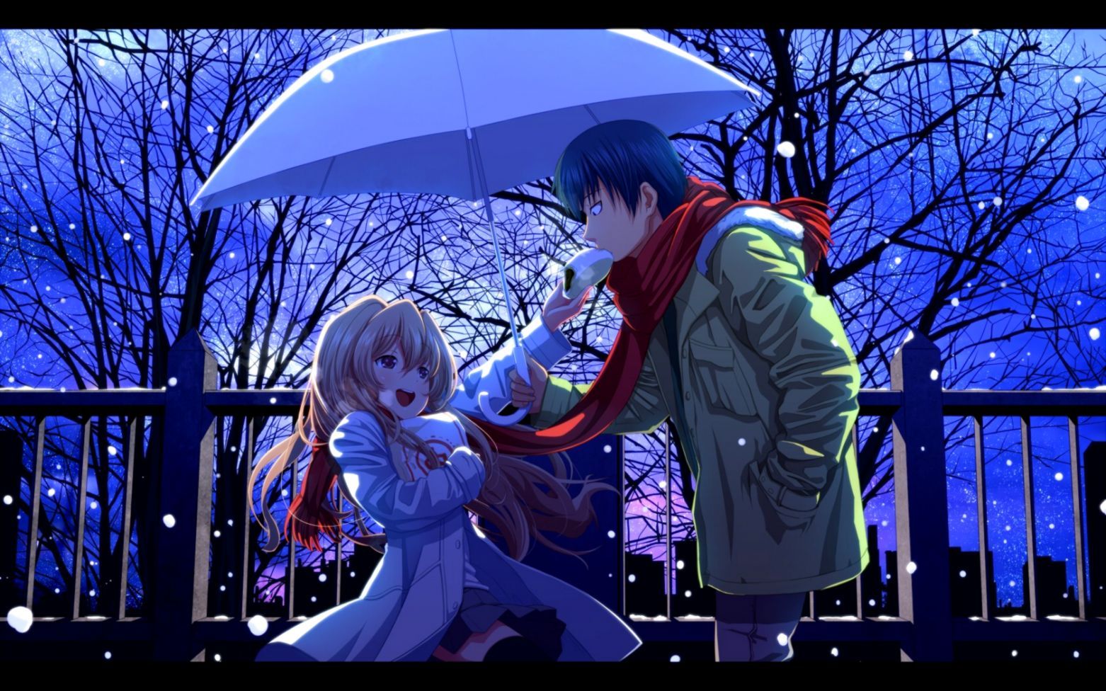 Winter Anime Couple Anime couple winter wallpapers Holly B. Wilkins