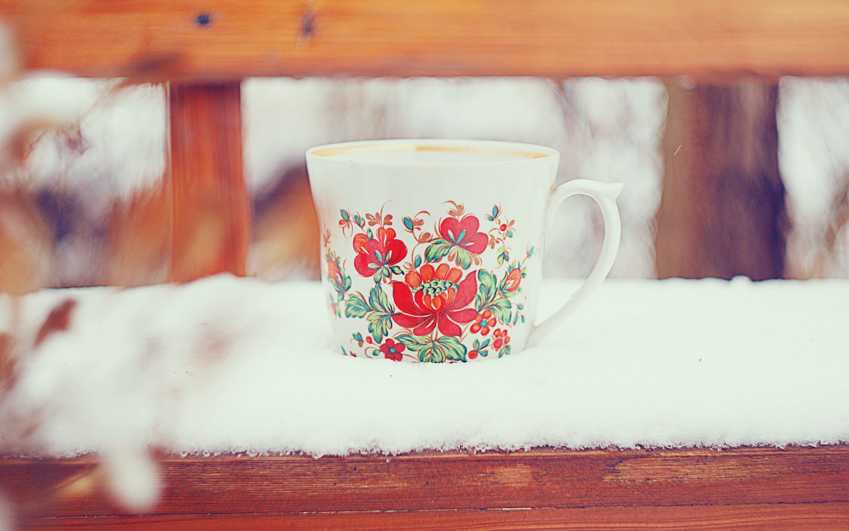 Winter Tea Mug Wallpaper For Fb Wallpaper & Background Download