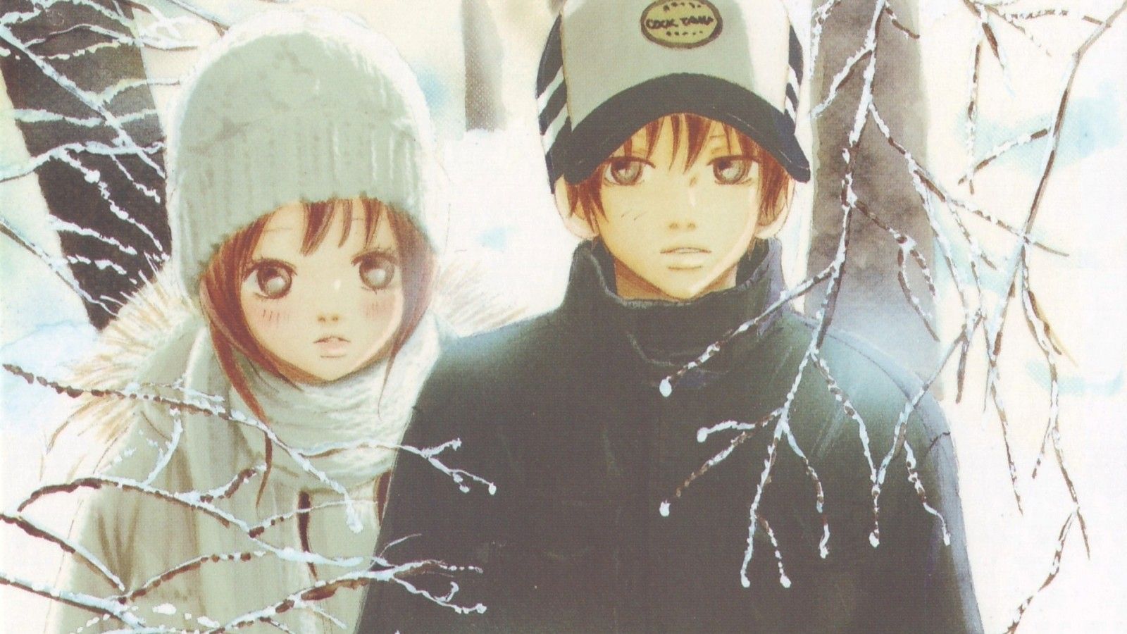 Download 1600x900 Nanami Takahashi, Motoharu Yano, Bokura Ga Ita, Anime Couple, Winter, Cute Wallpaper