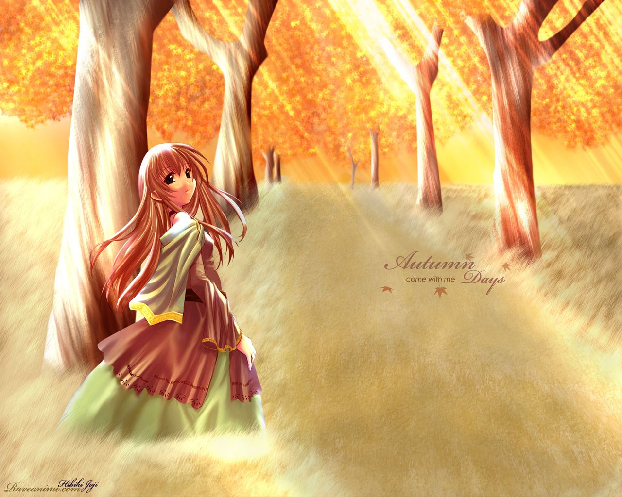 Anime Autumn Wallpaper 1280x1024
