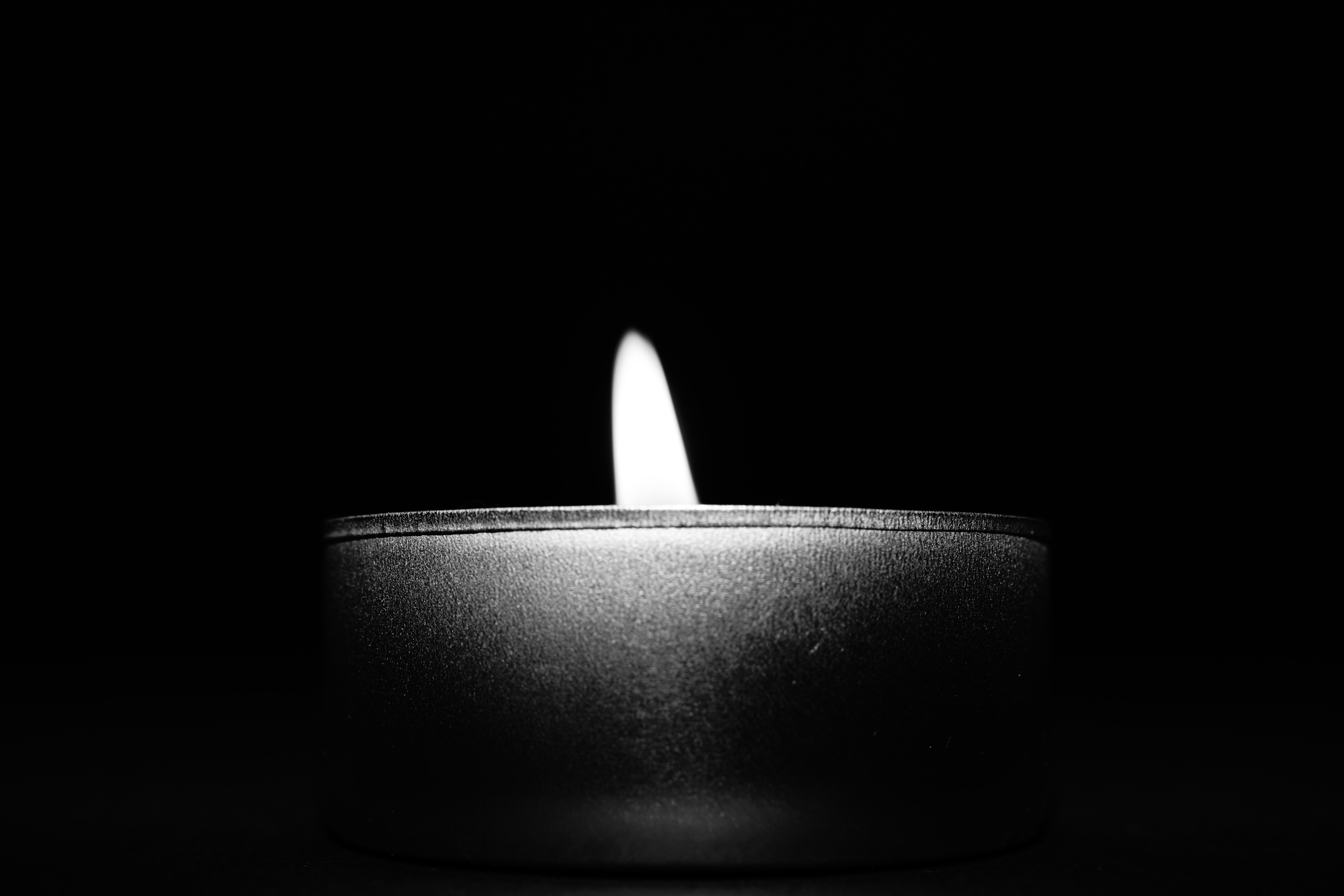 Close Up Of Candle Over Black Background · Free