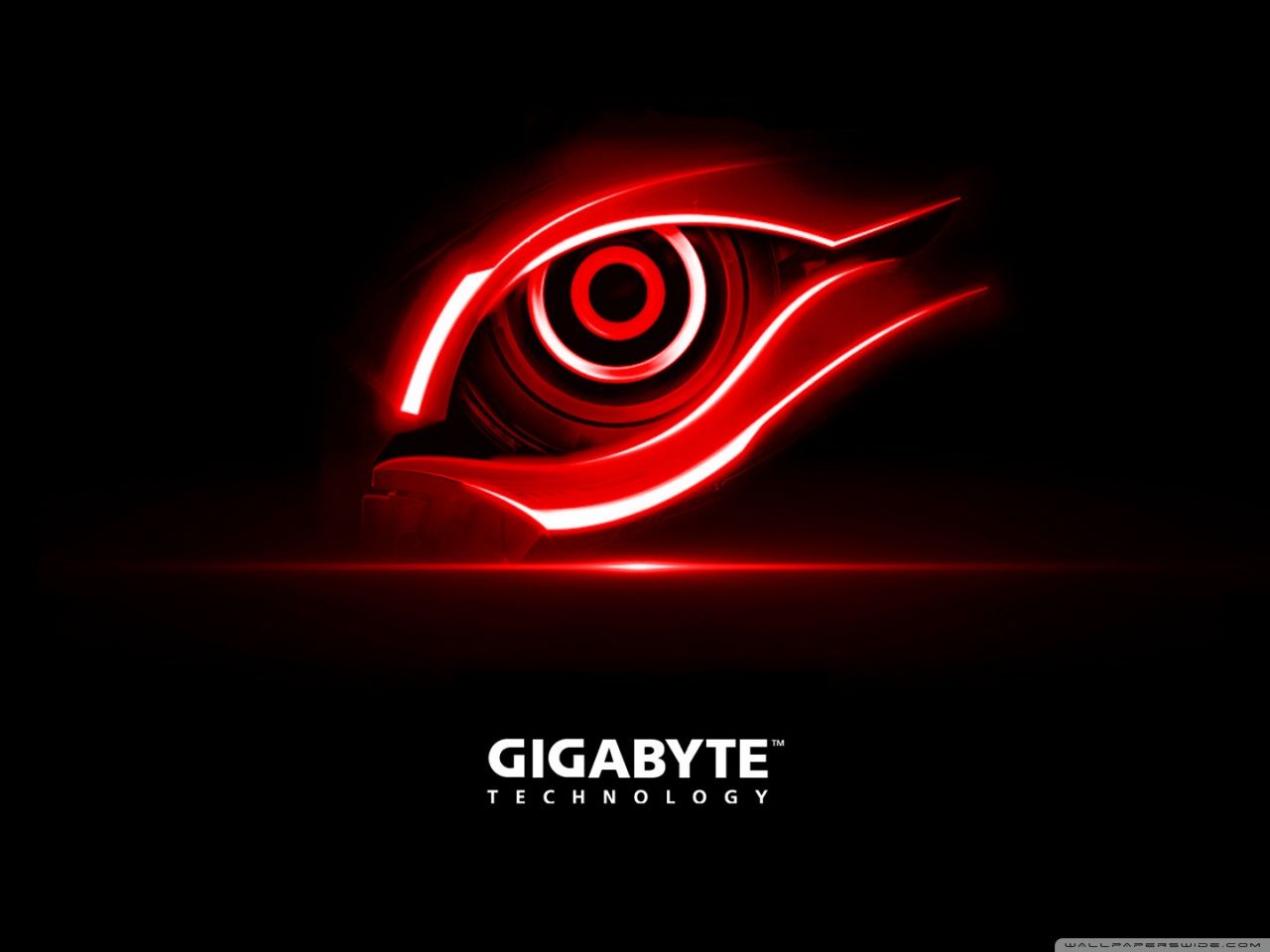 Gigabyte Red Eye Ultra HD Desktop Background Wallpaper for 4K UHD TV, Widescreen & UltraWide Desktop & Laptop, Tablet