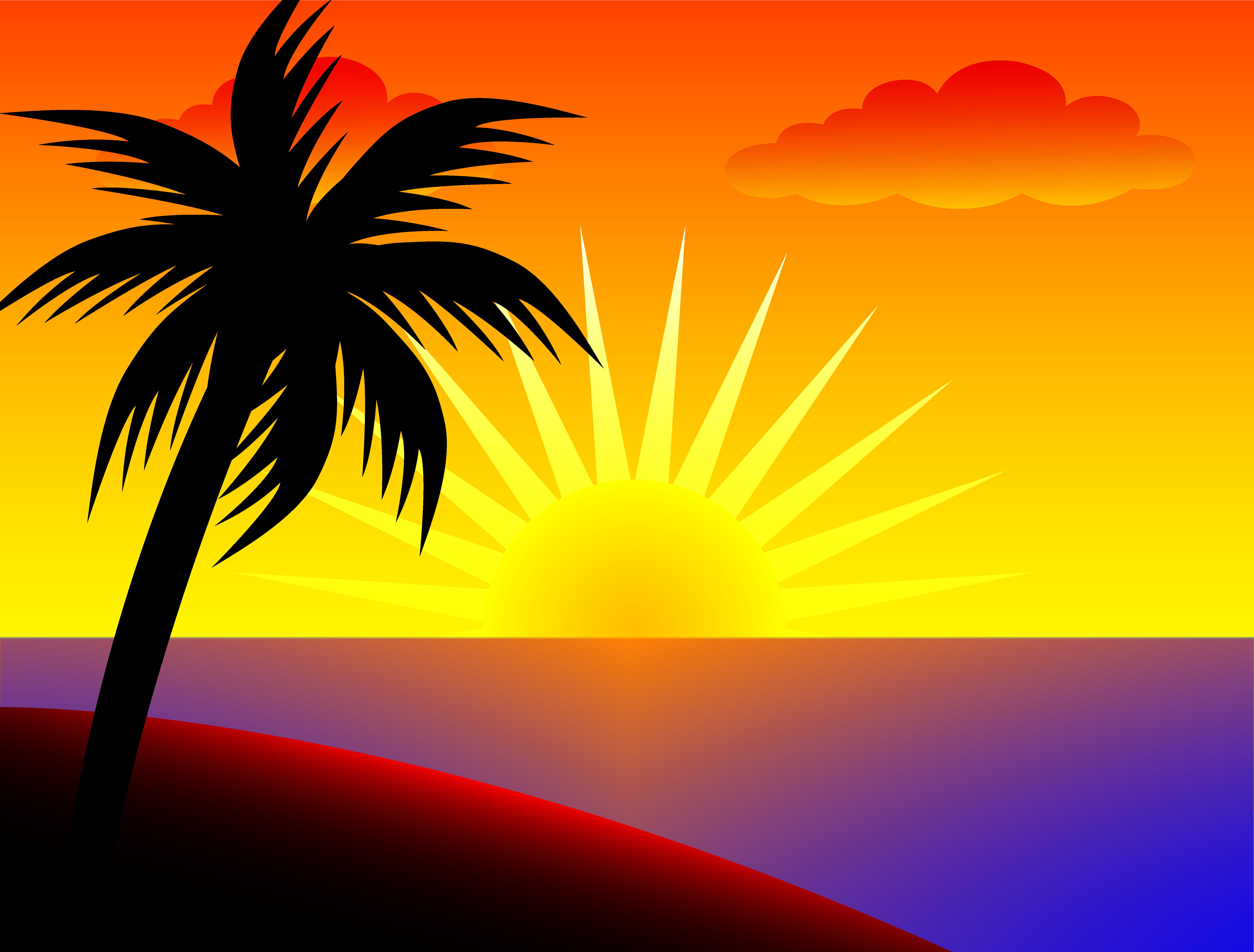 Free Sunset Beach Clipart, Download Free Clip Art, Free Clip Art on Clipart Library