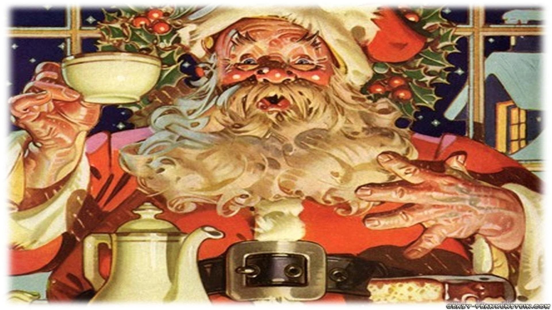 Retro Christmas Wallpaper Wallpaper