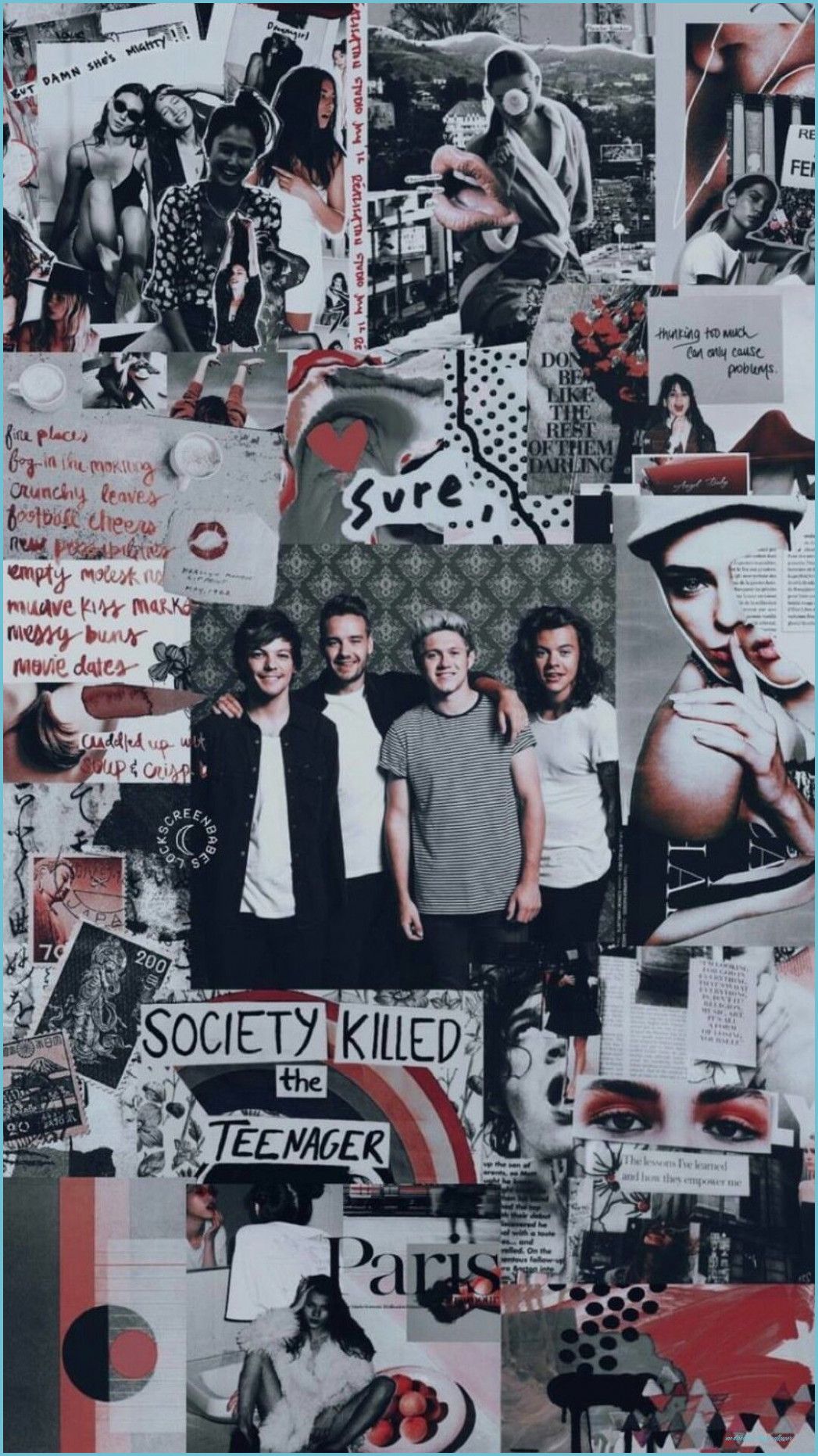 Aesthetic One Direction in 10 One direction wallpaper, One direction collage wallpaper