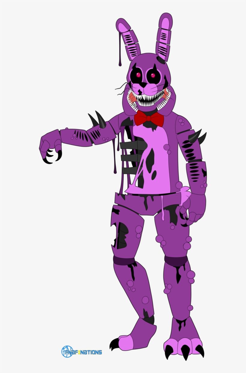 Twisted Bonnie By Fnafnations Pizza Sim, Fnaf Night Transparent PNG Download