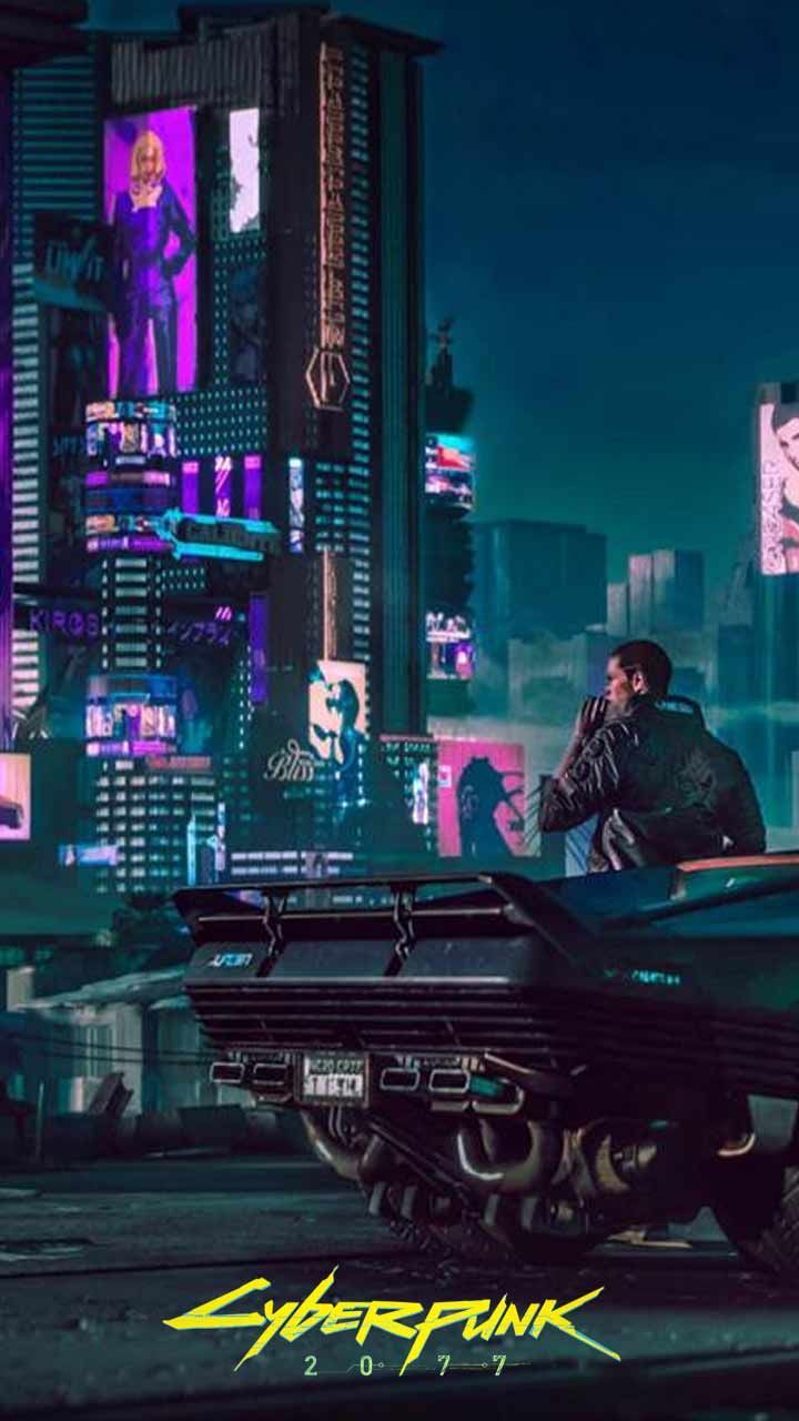 Cyberpunk 2077 wallpaper HD phone background Night city game logo art Poster on iPhone android. Cyberpunk city, Cyberpunk aesthetic, Cyberpunk 2077