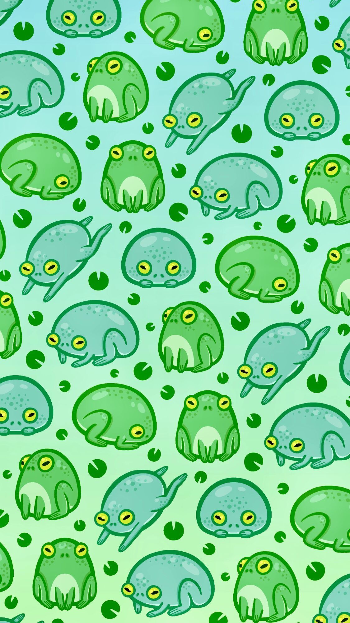 Copy of Cute frog wallpaper Stickerundefined by Cameron Carter  Redbubble