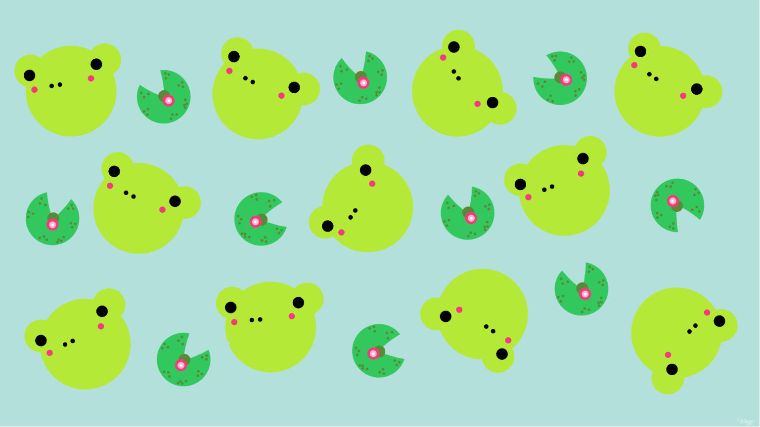 Kawaii Cute Frog Background Laptop - Boca Wallpaper