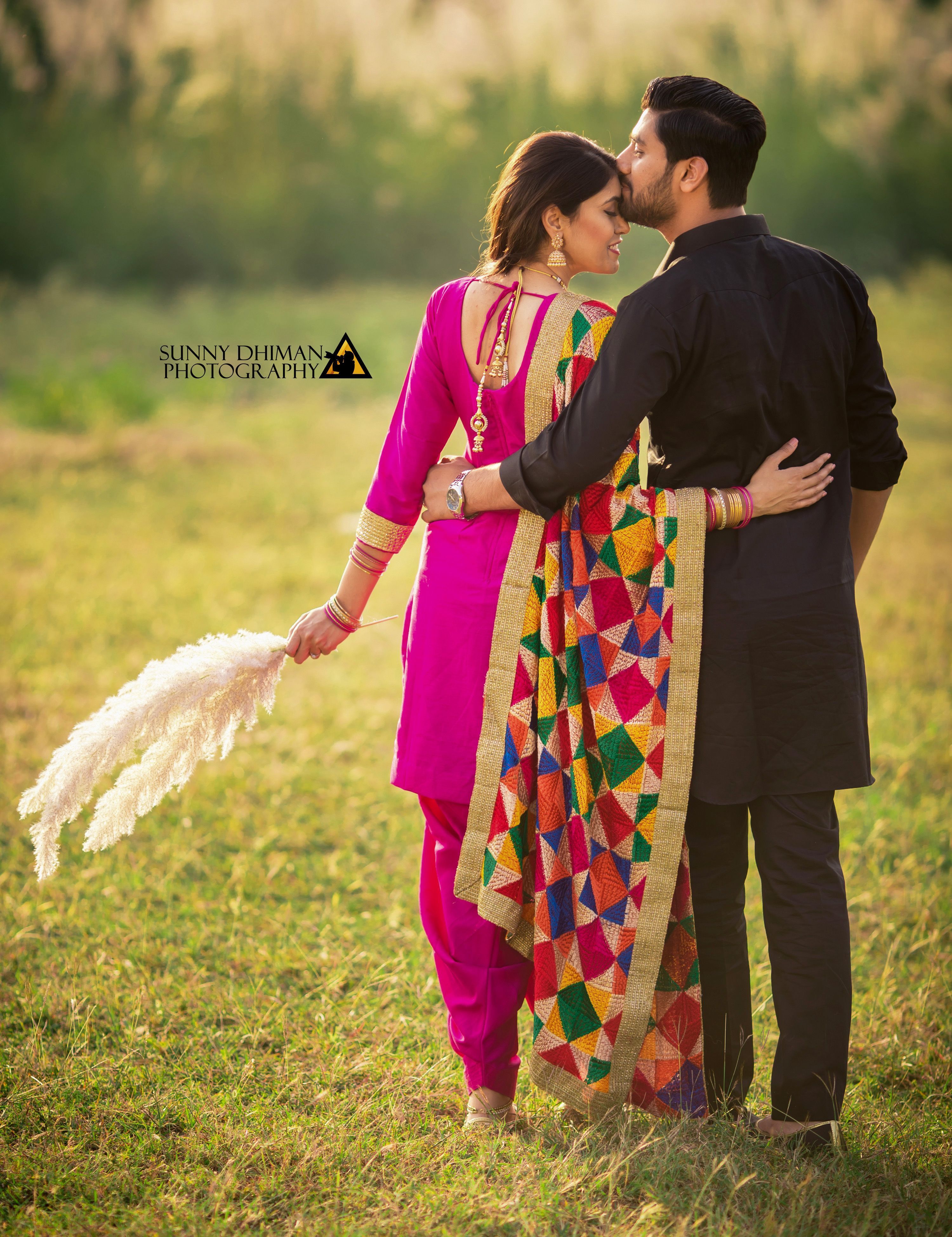 Best Pre Wedding Shoot Ethnic Phulkari Prewedding Stunningcouple Punjabi Couple Wallpaper & Background Download