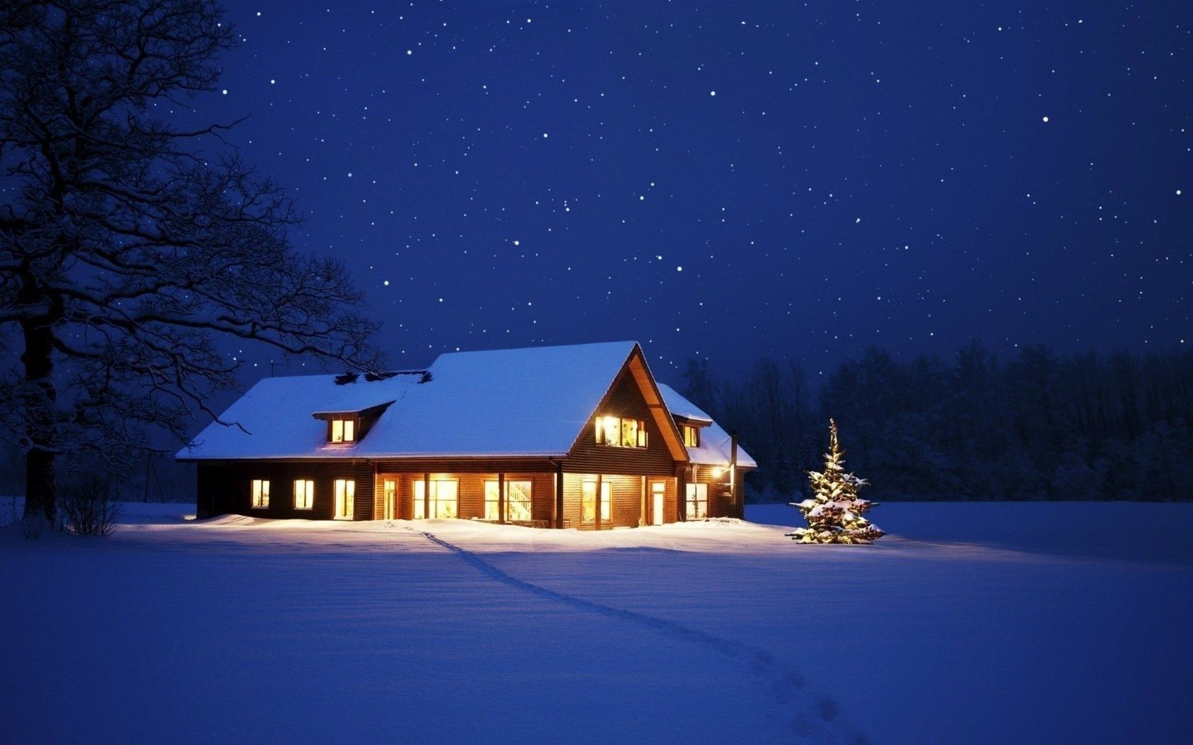 Snow house winter