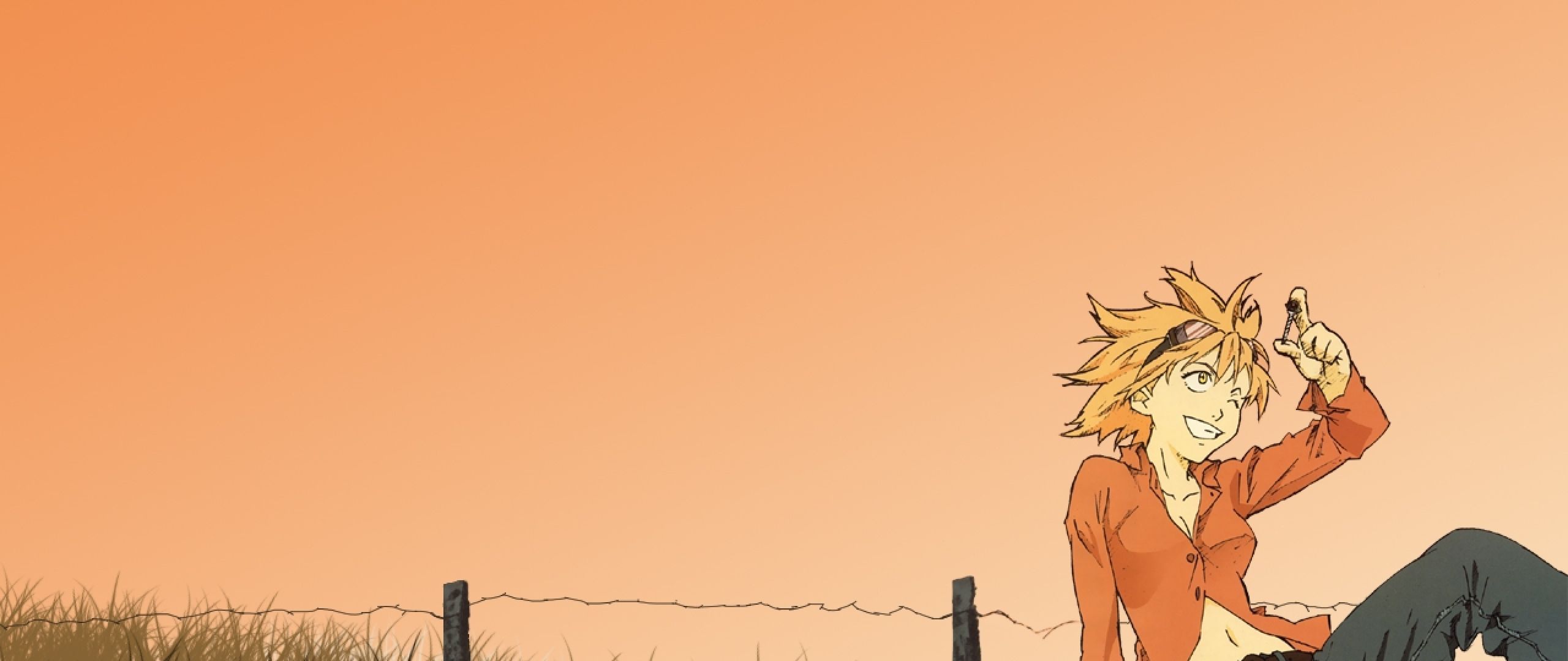 haruko haruhara flcl, girl, smile 2560x1080 Resolution Wallpaper, HD Anime 4K Wallpaper, Image, Photo and Background